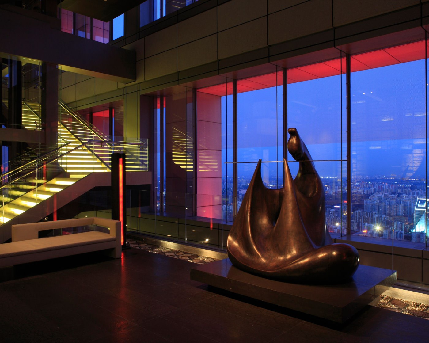 Unglaubliche Aussicht auf die Skyline von Peking