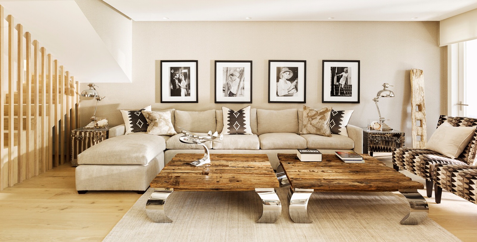 Das luftige Wohnzimmer der Puerto Real Suite