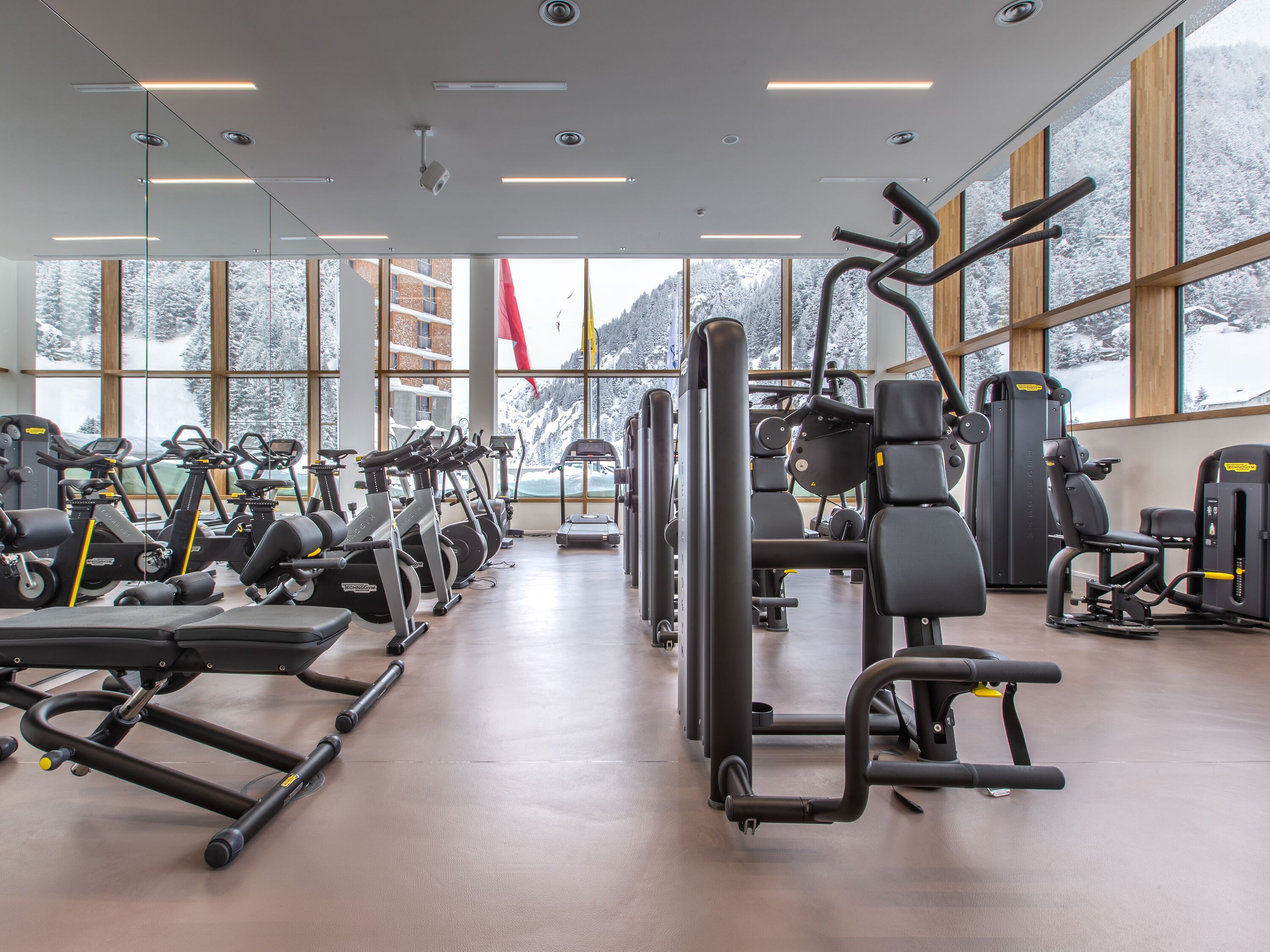 Schweißtreibend wird es im Fitnesscenter des Hauses