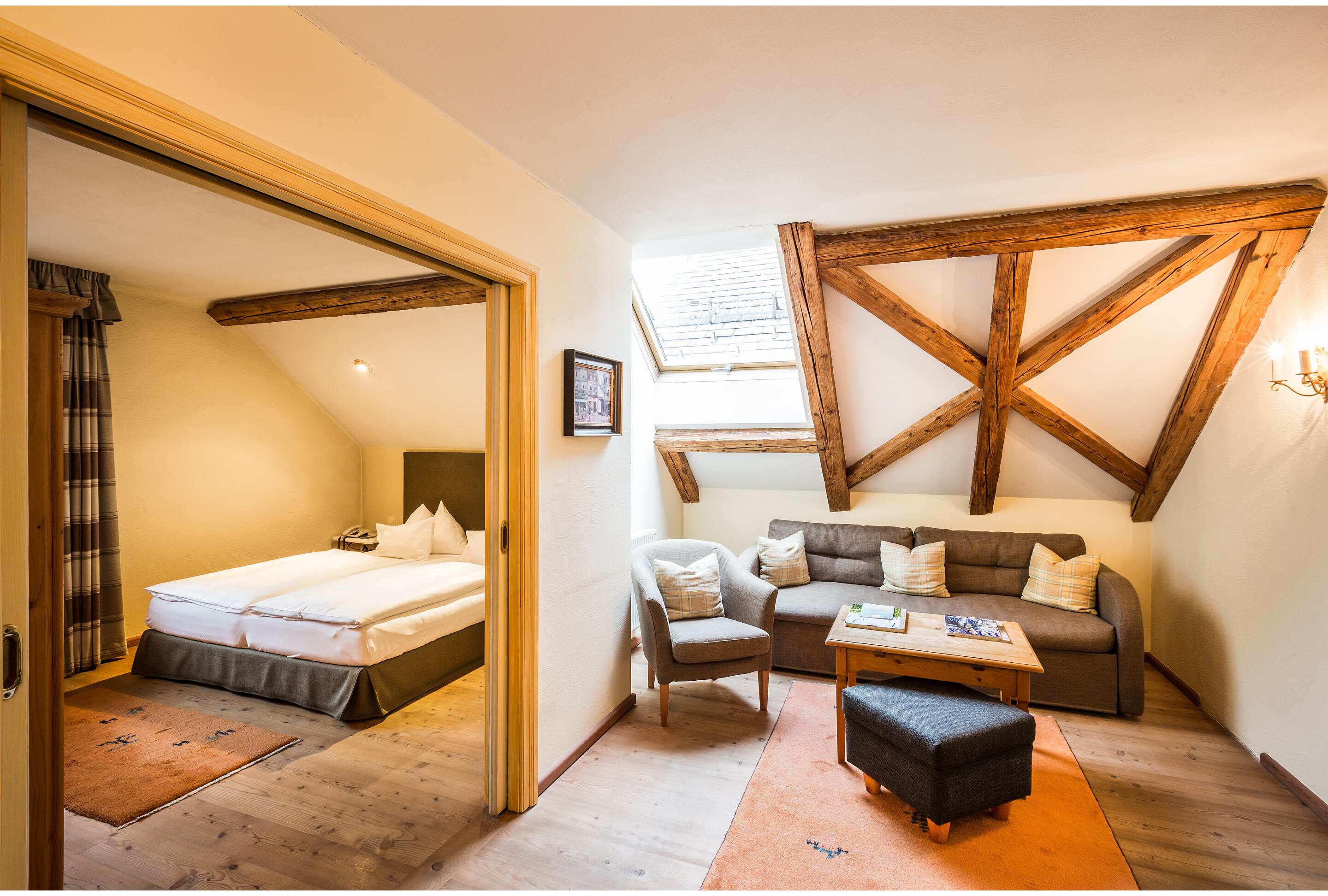 Das Appartment mit getrenntem Wohn- und Schlafbereich