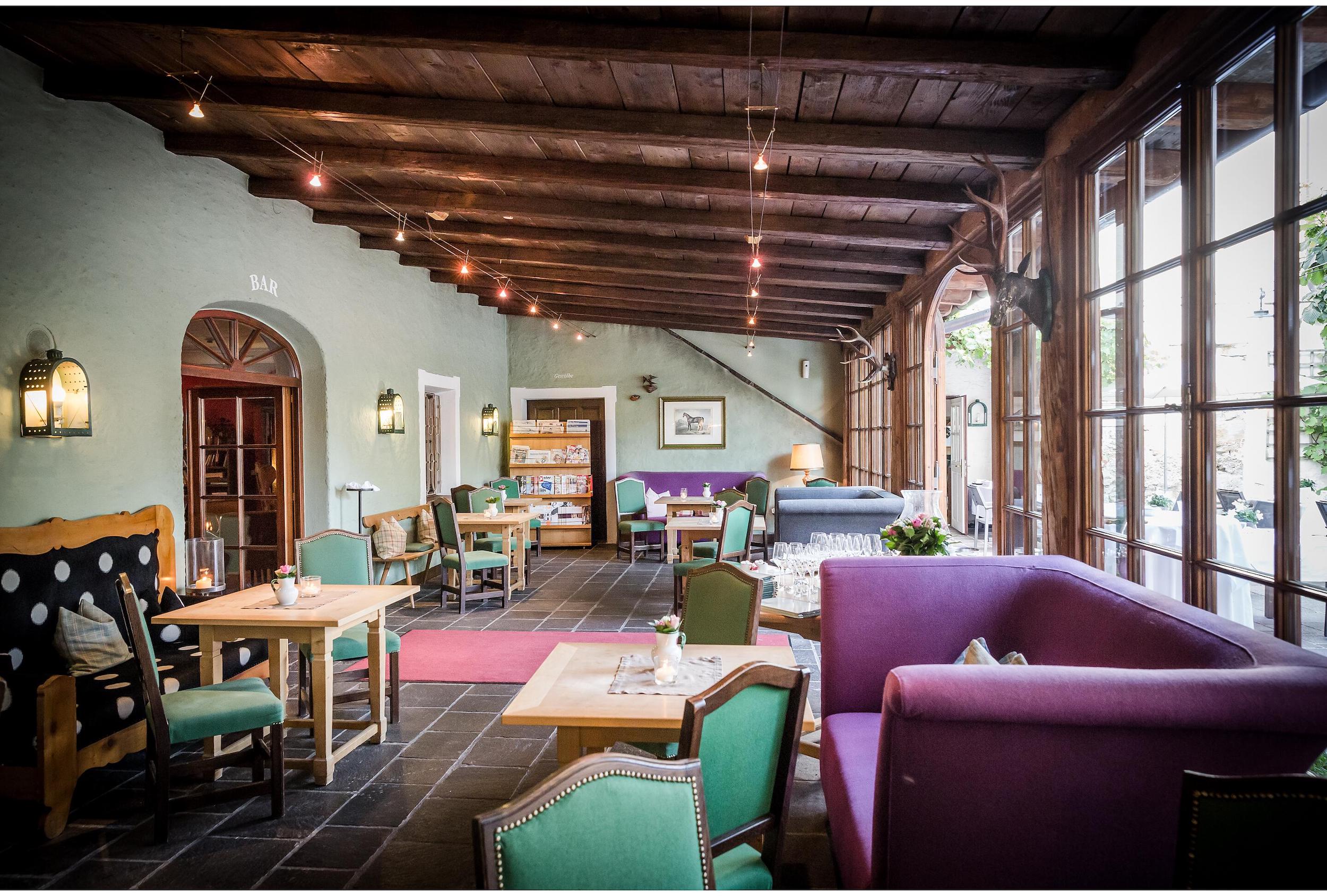 Der Wintergarten lädt zum Entspannen ein