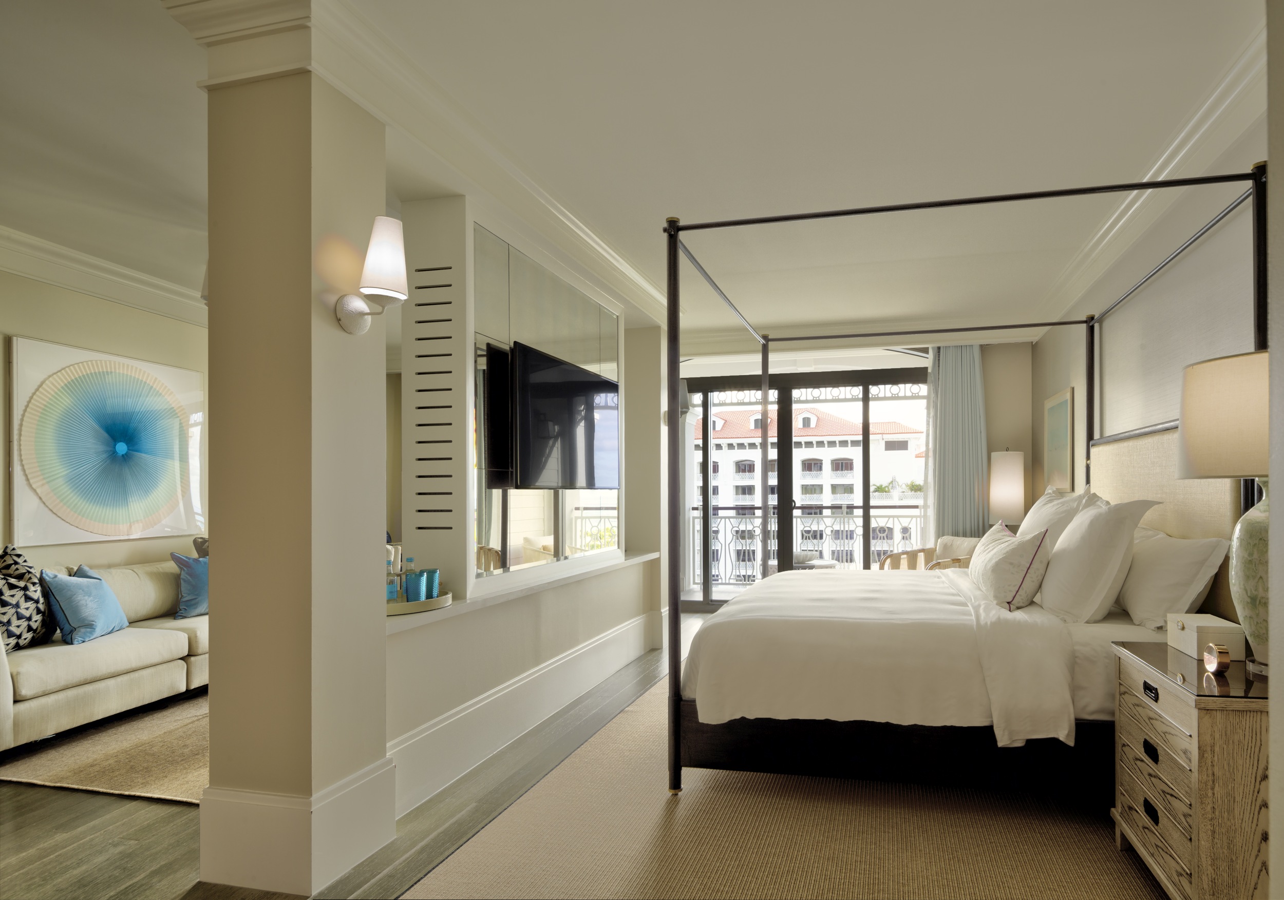 Die Ocean View Studio Suite in hellen Naturtönen