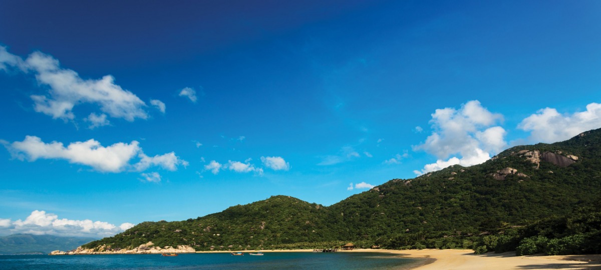 Die traumhafte Bucht des Six Senses Ninh Van Bay