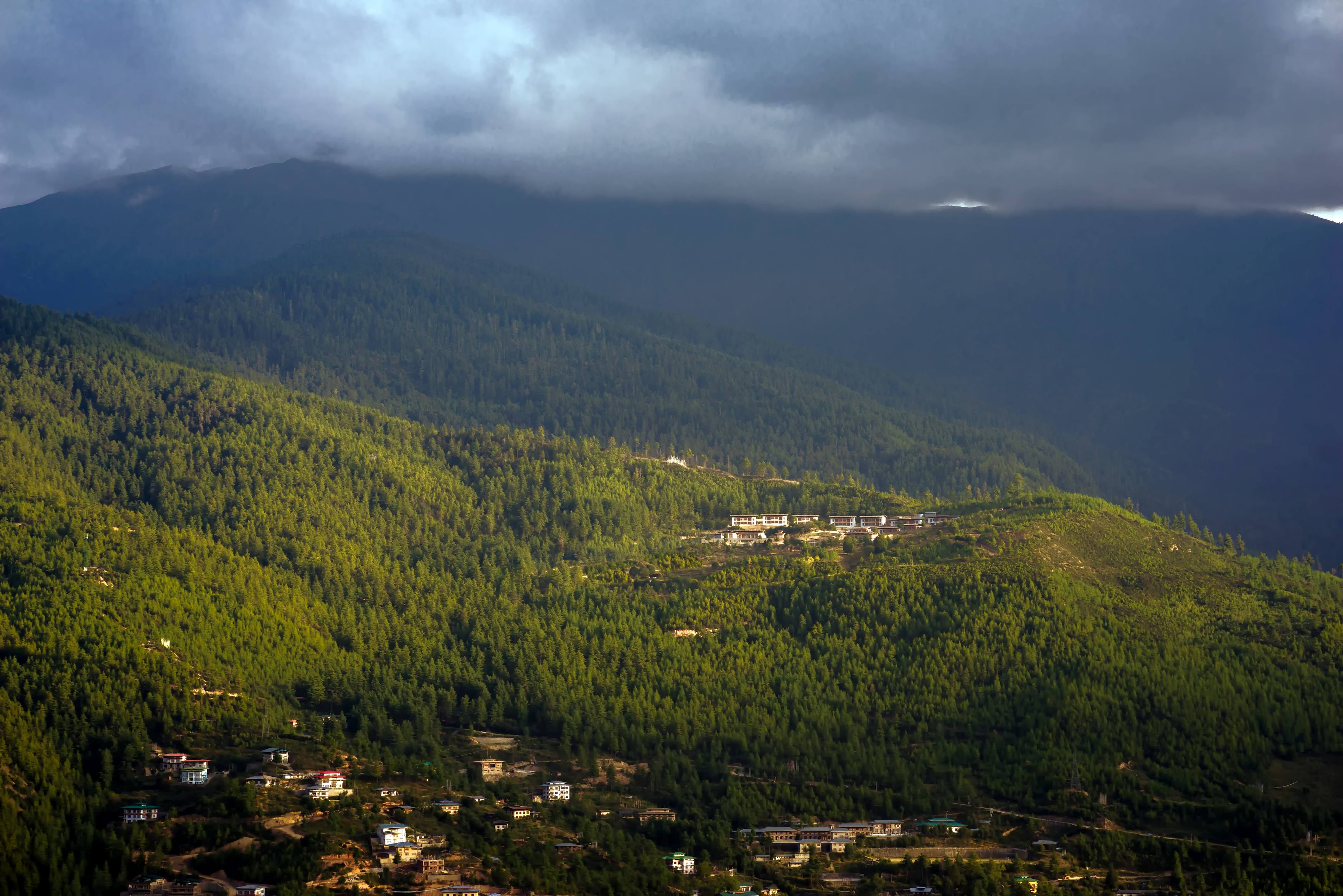 Traumhafter Ausblick auf die Hauptstadt Thimphu