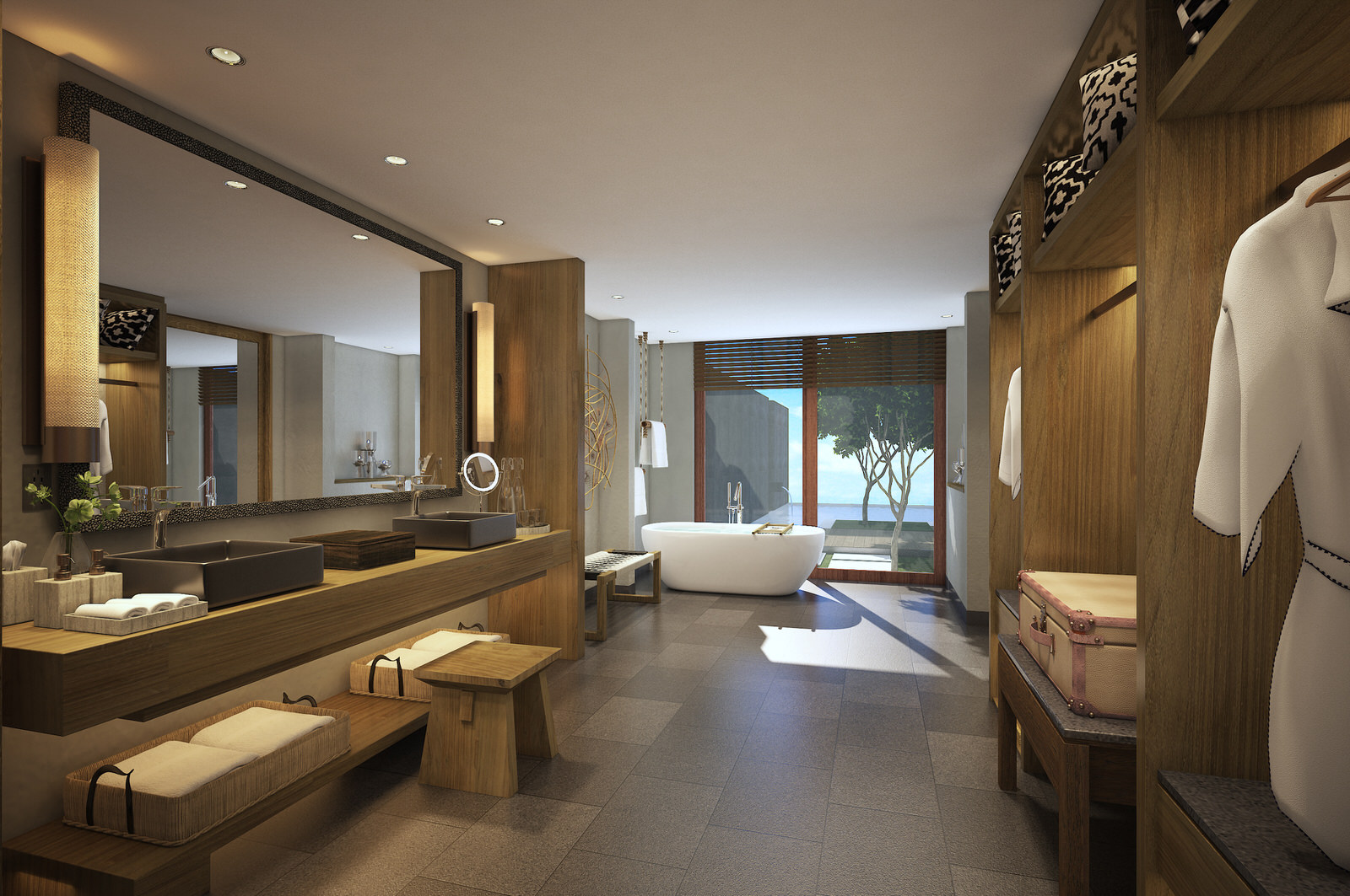 Badezimmer der One-Bedroom Villa 