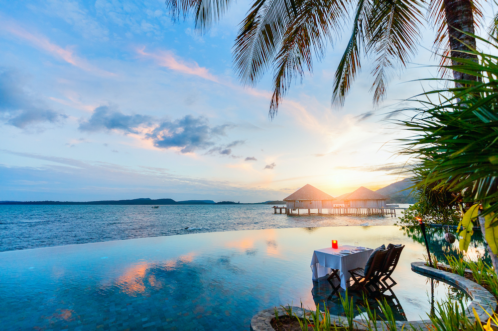 Genießen Sie ein privates Dinner bei Sonnenuntergang