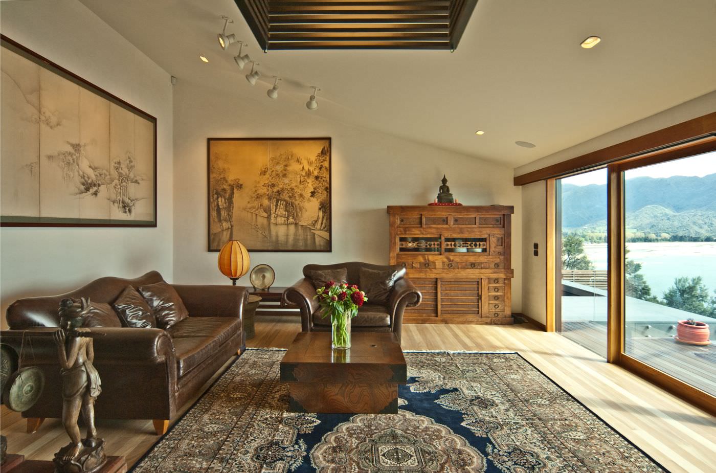 Wohnbereich im Stil Neuseelands