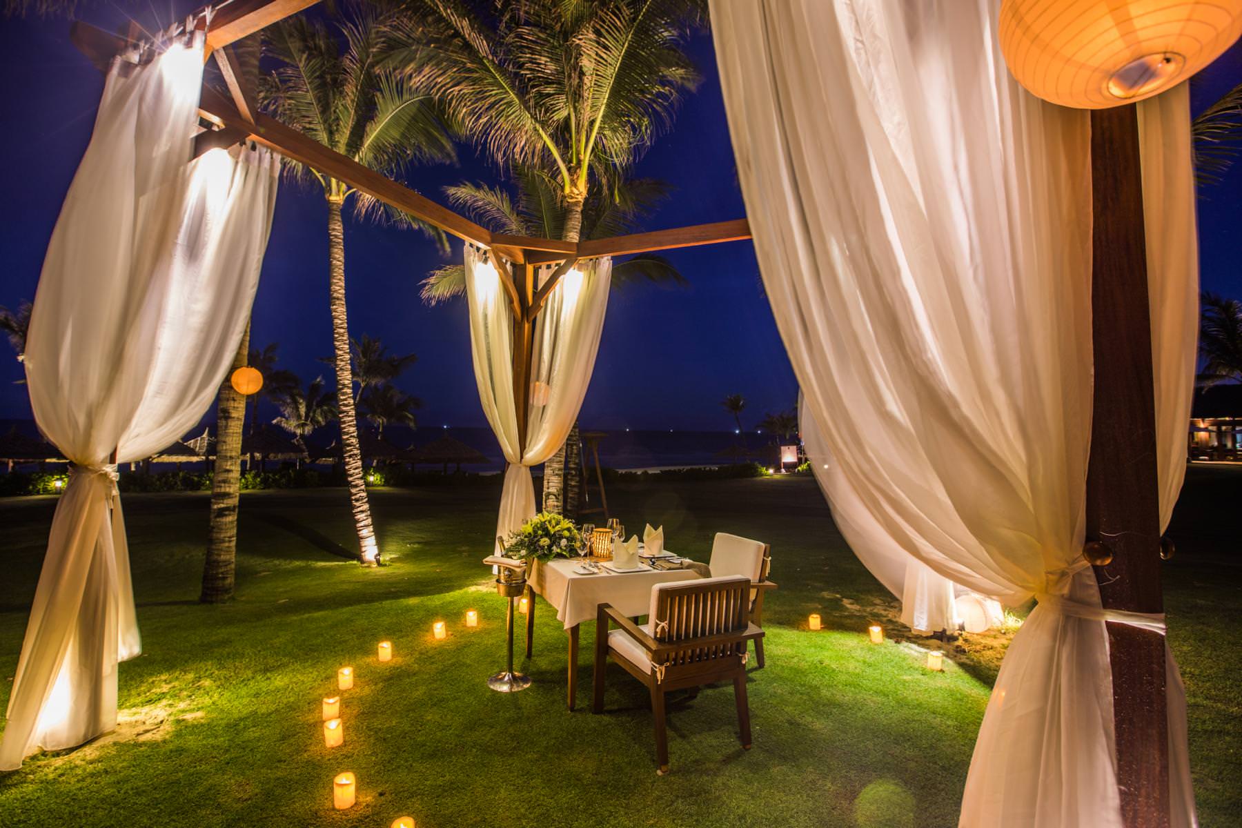 Romantische Stunden im Schein der Kerzen