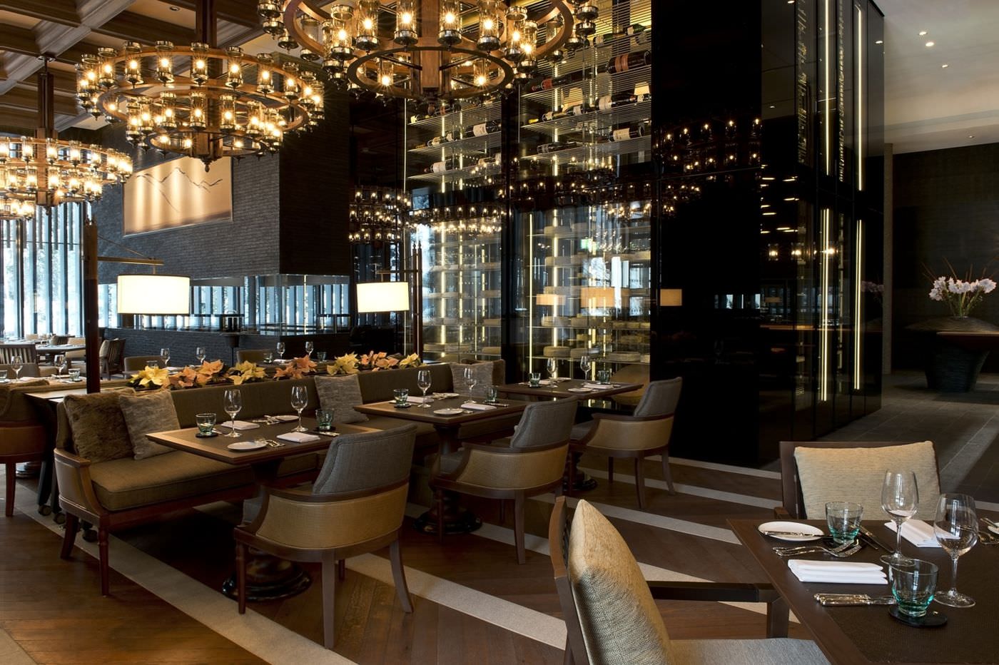 Lässiges Flair im Restaurant