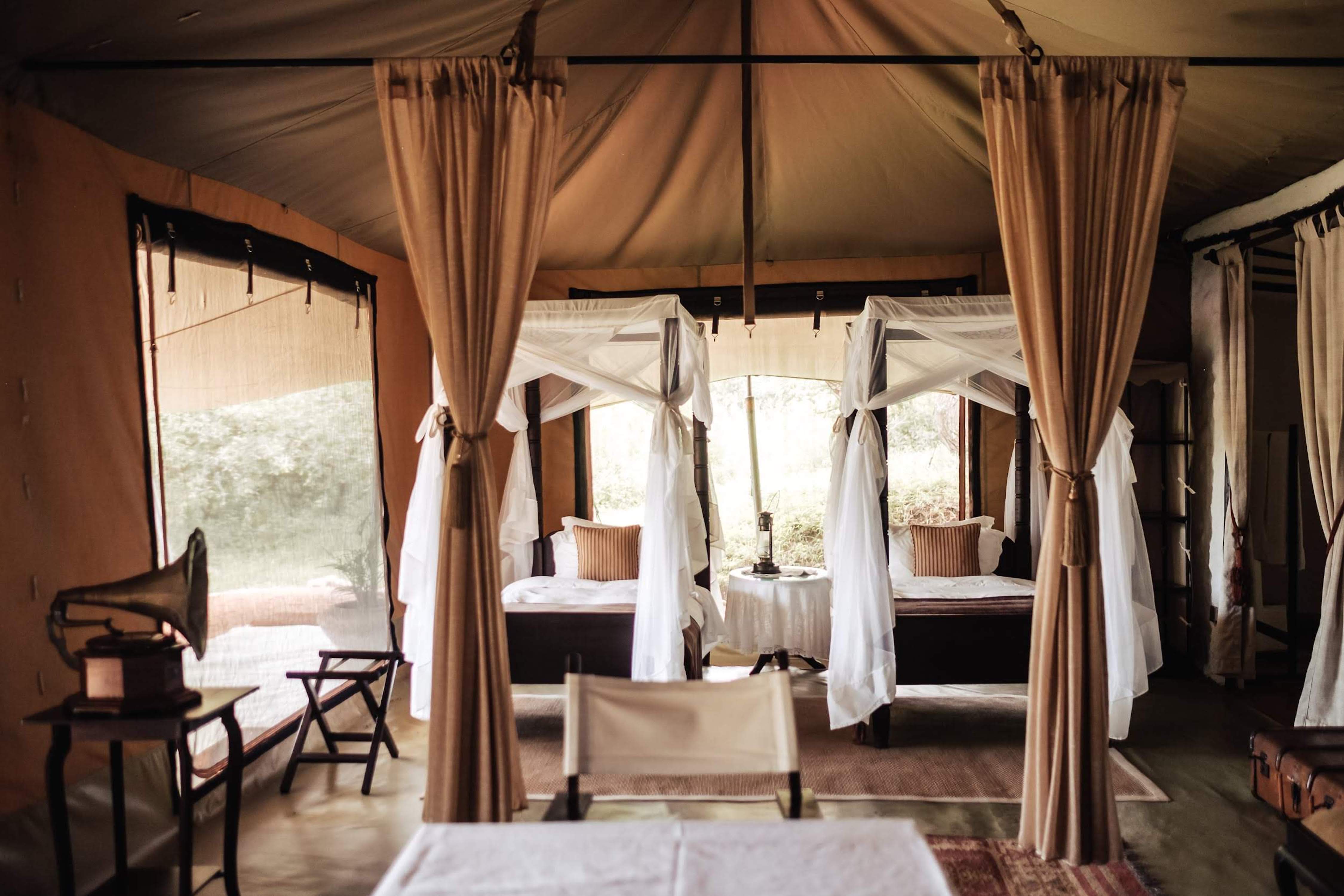 Ein Einblick in das Familienzelt