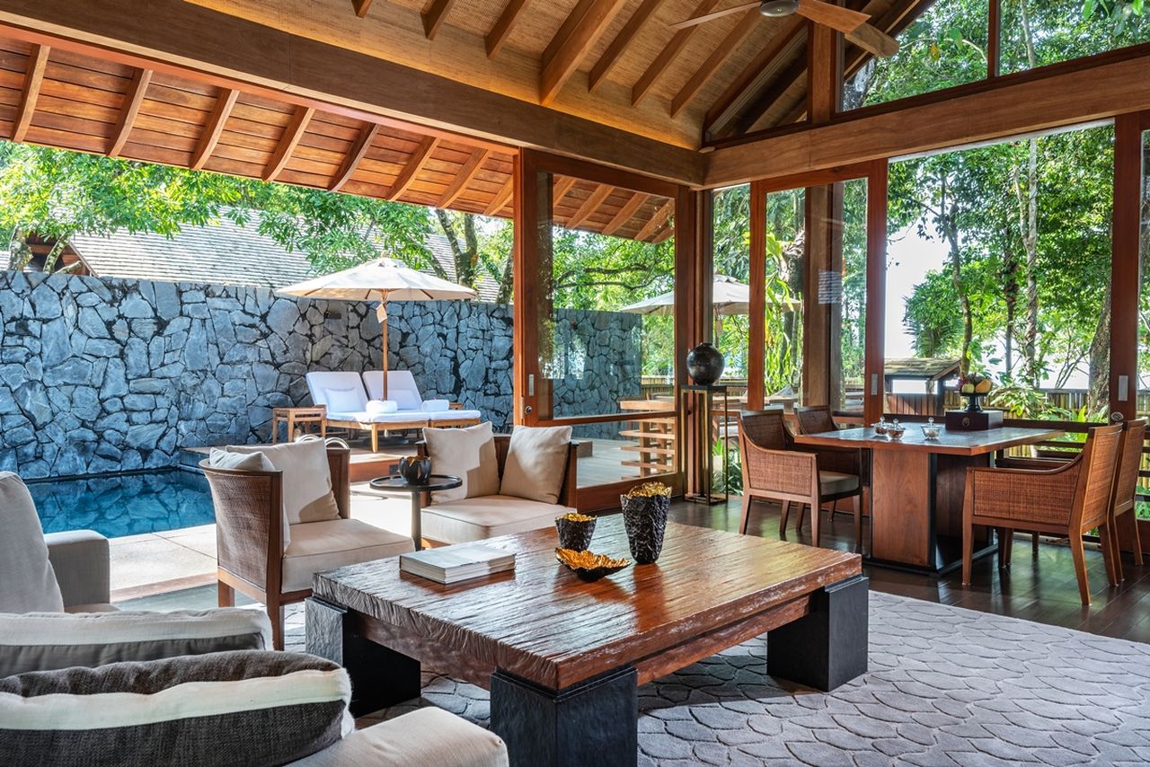 Das großzügige Wohnzimmer der Beach Villa