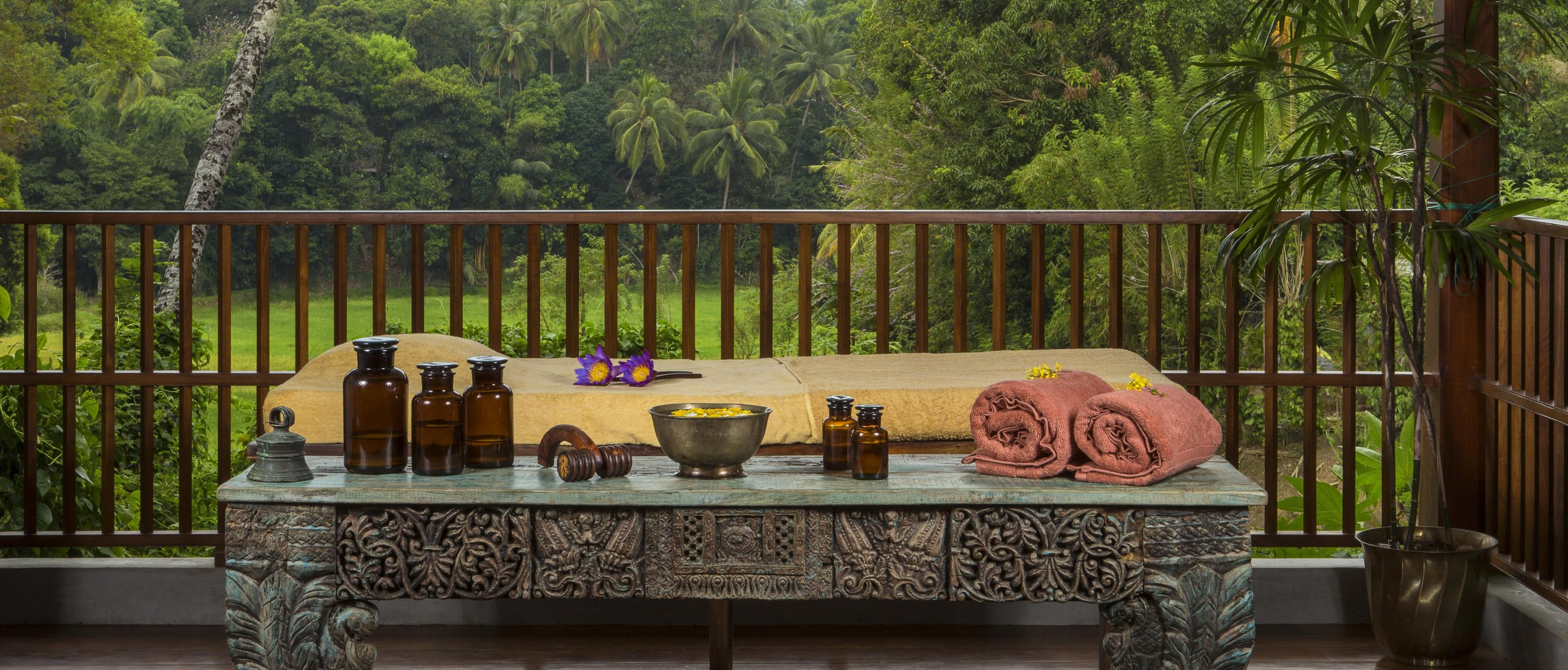 Entspannung bei einer Massage im Kandy House