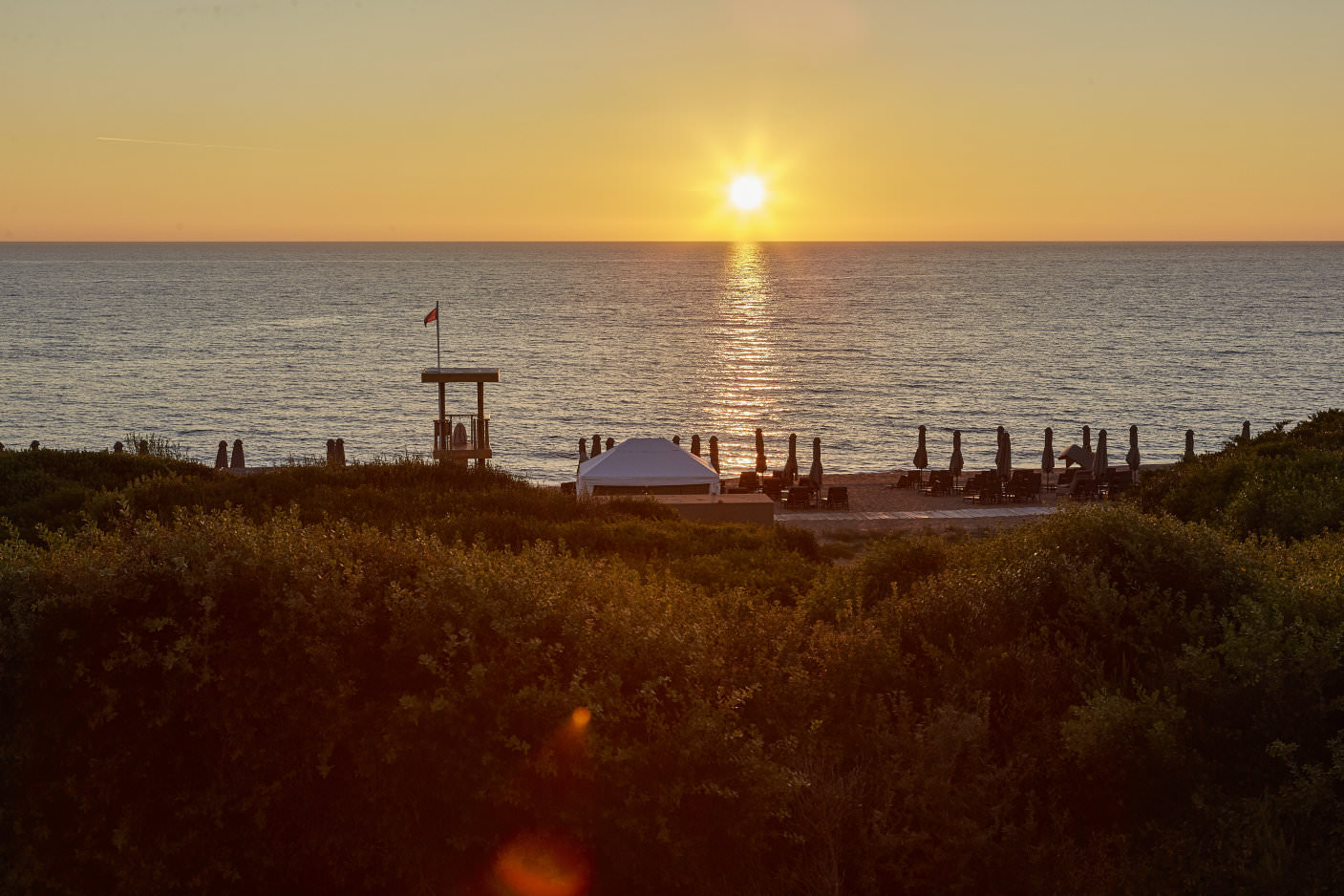 Sonnenuntergang am Strand