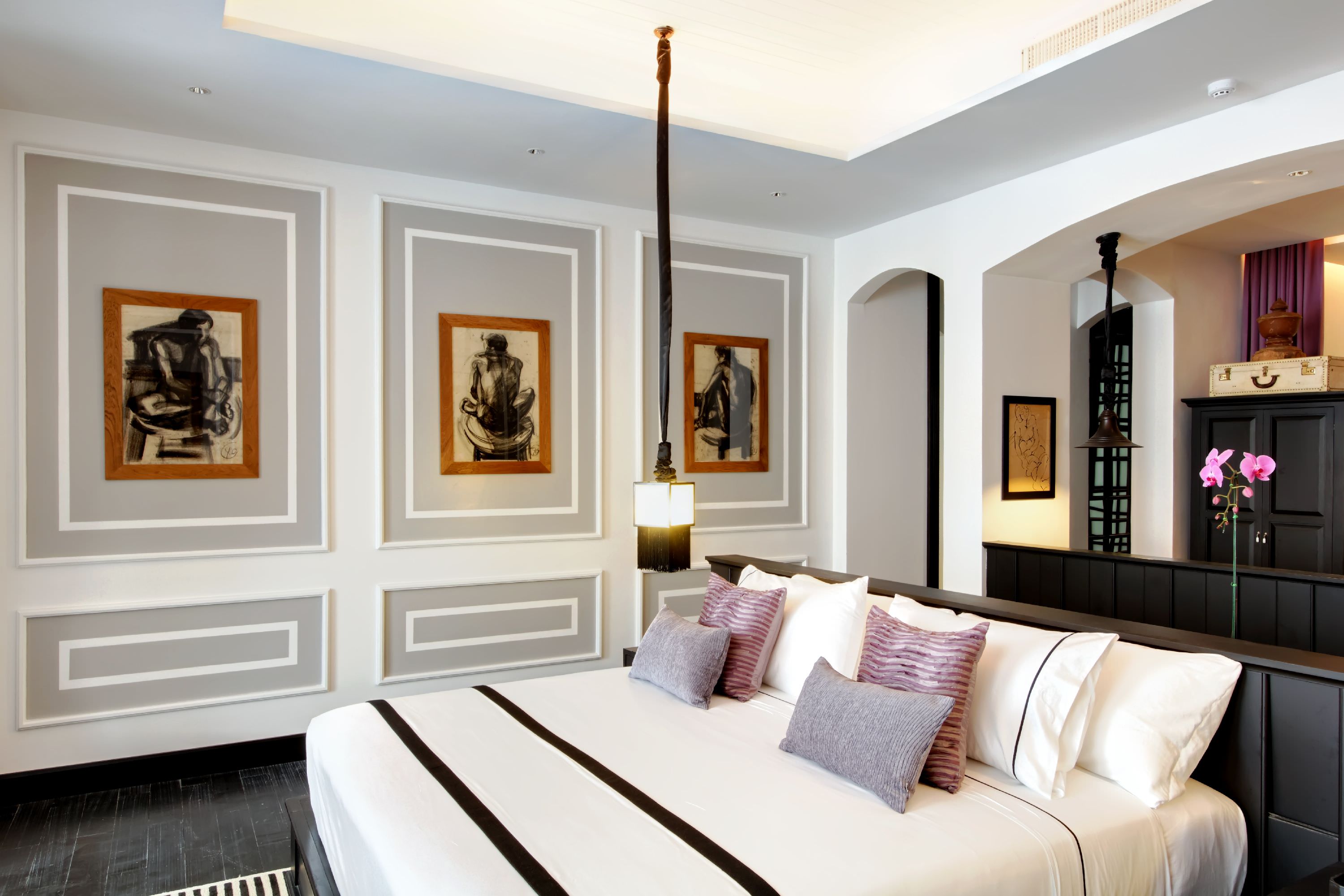 Einzigartiges Interieur der Suiten und Villen