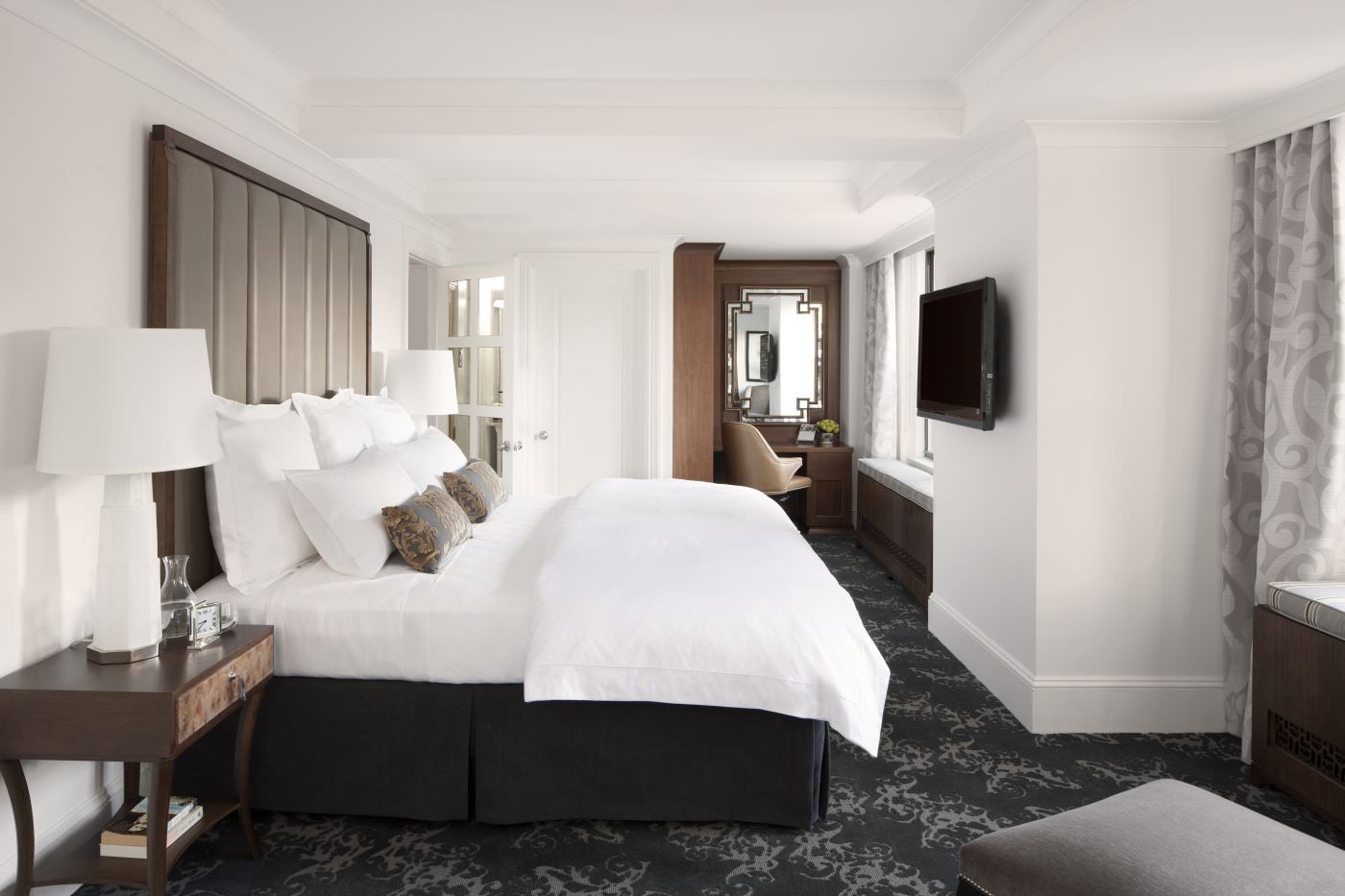 Gemütlich eingerichtetes Schlafzimmer