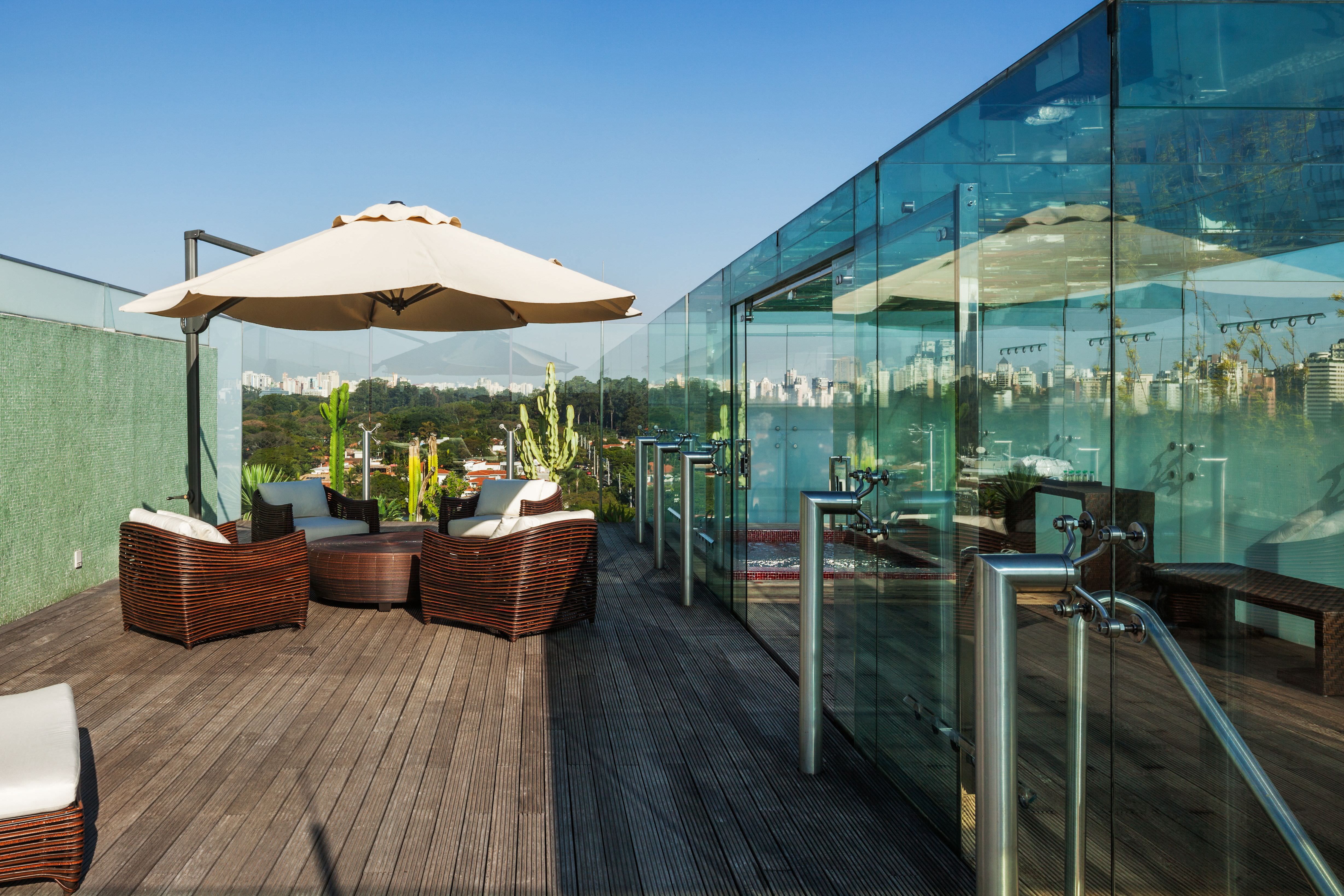 Die Terrasse der Presidential Suite