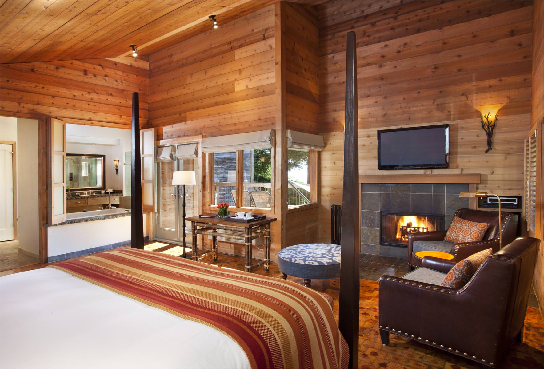 Heimelige Atmosphäre in der Big Sur Suite