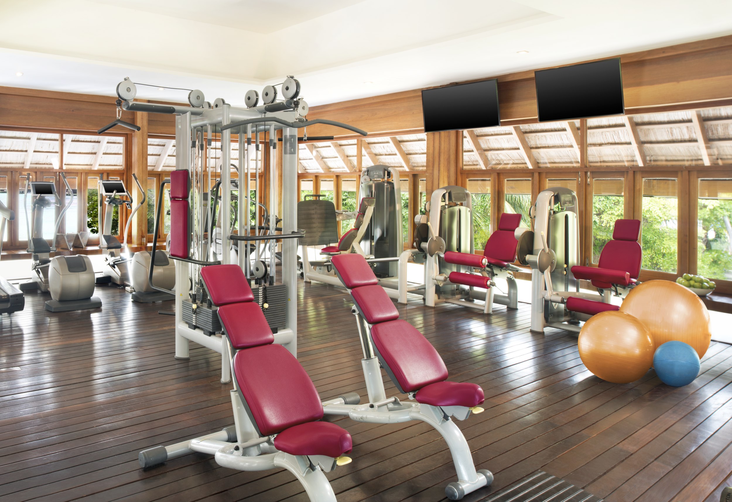 Halten Sie sich fit im Fitness-Center der Insel