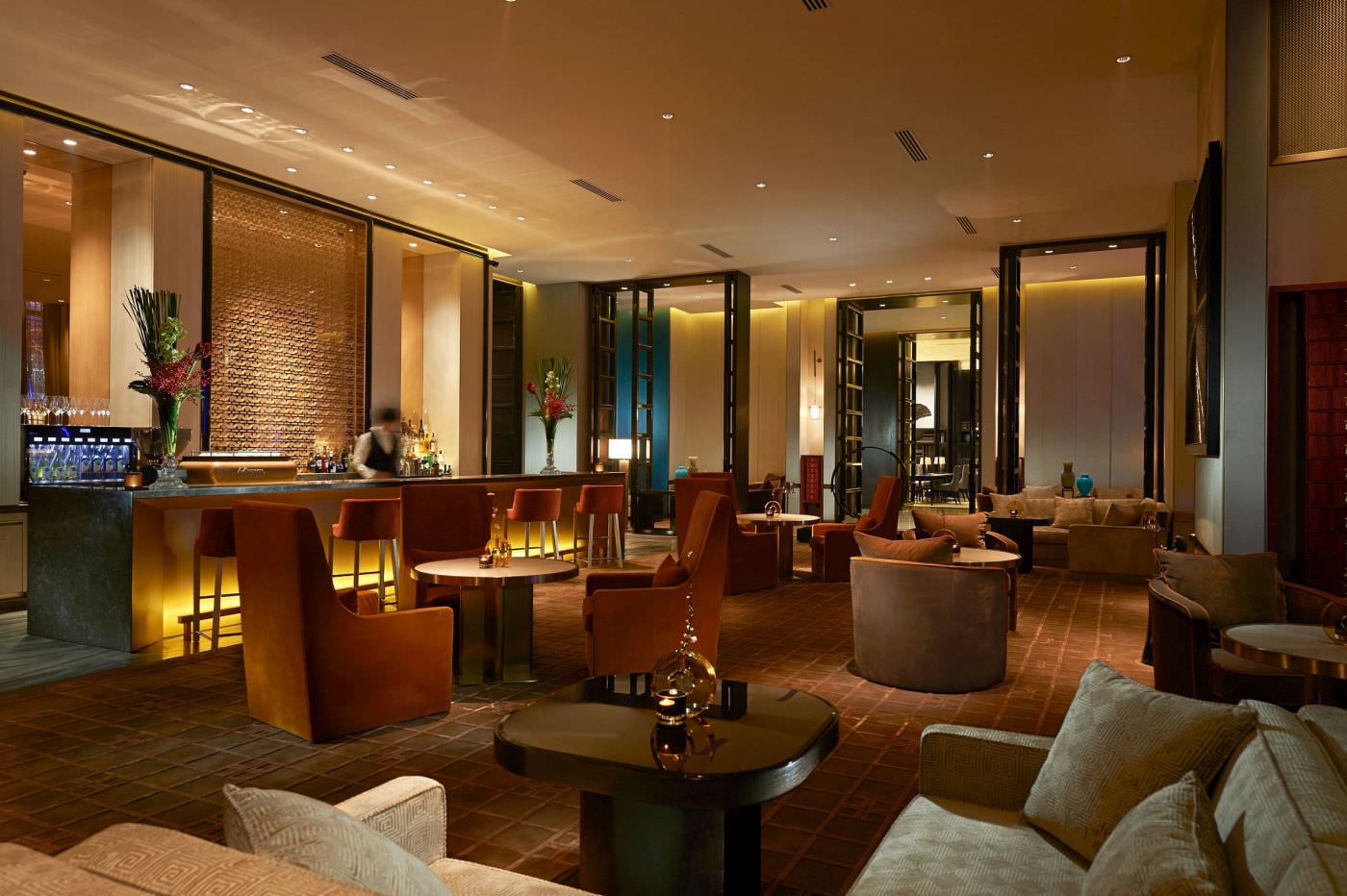 Der perfekte Ort um den nächsten Tag zu planen - die elegante Lounge