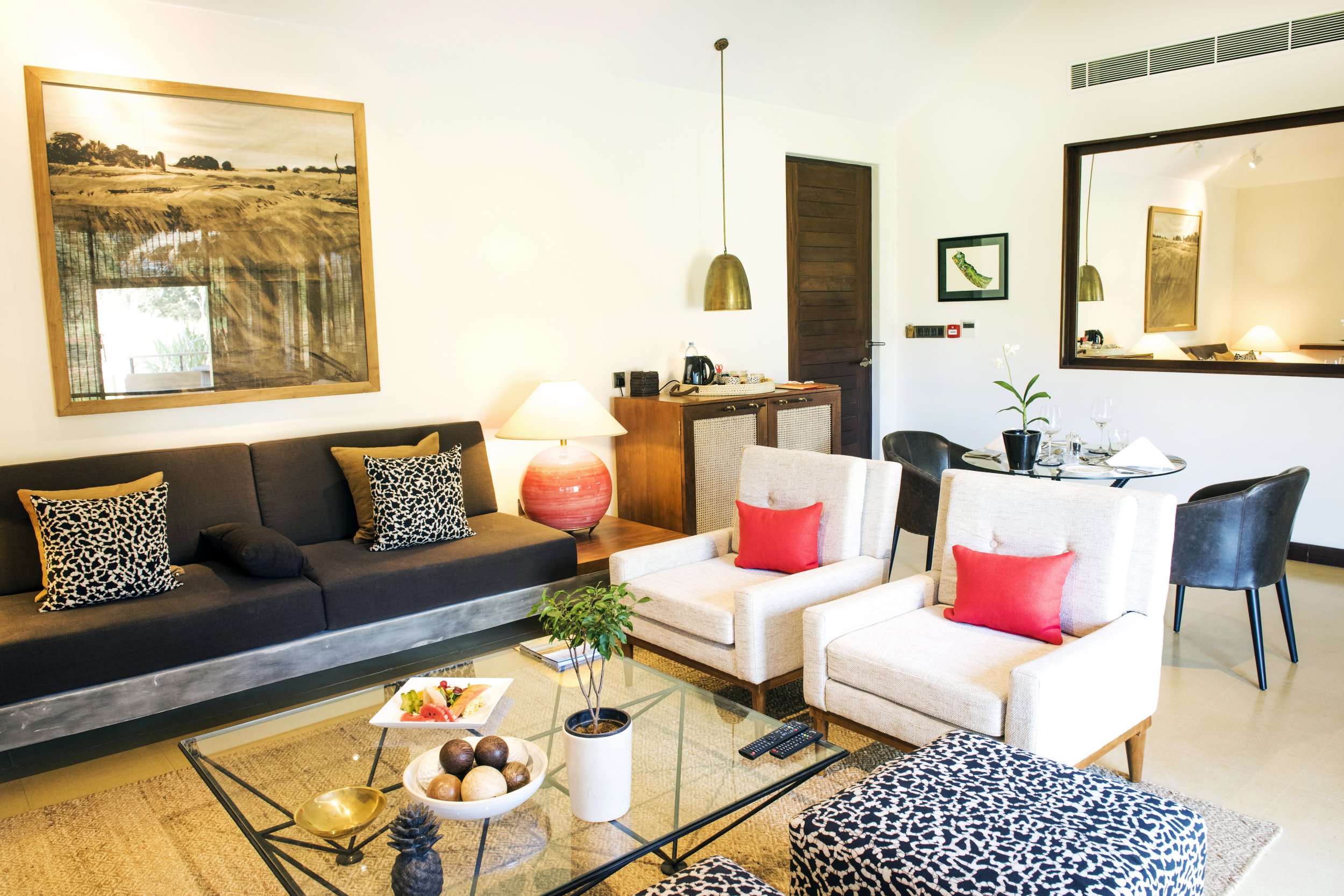 Großzügiger Wohnbereich der Deluxe Villa