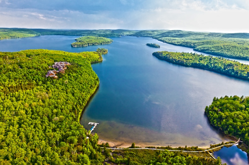 Malerische Landschaft am Sacaomie See