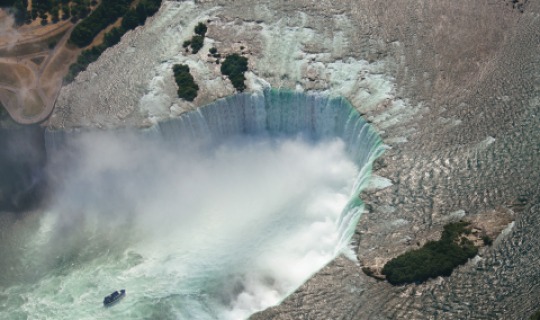 Die imposanten Niagara-Wasserfälle 