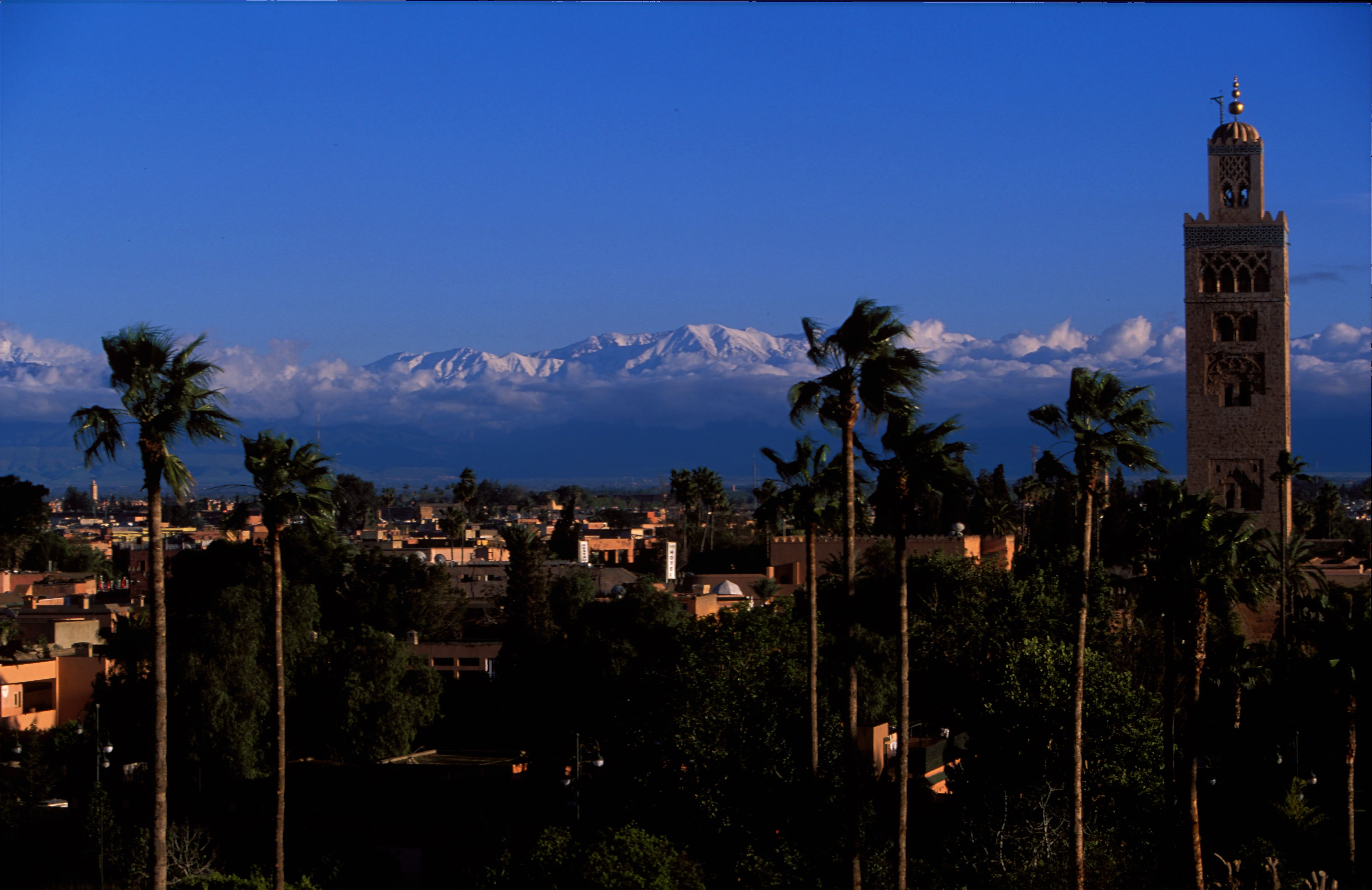 Marrakech vor beeindruckender Kulisse