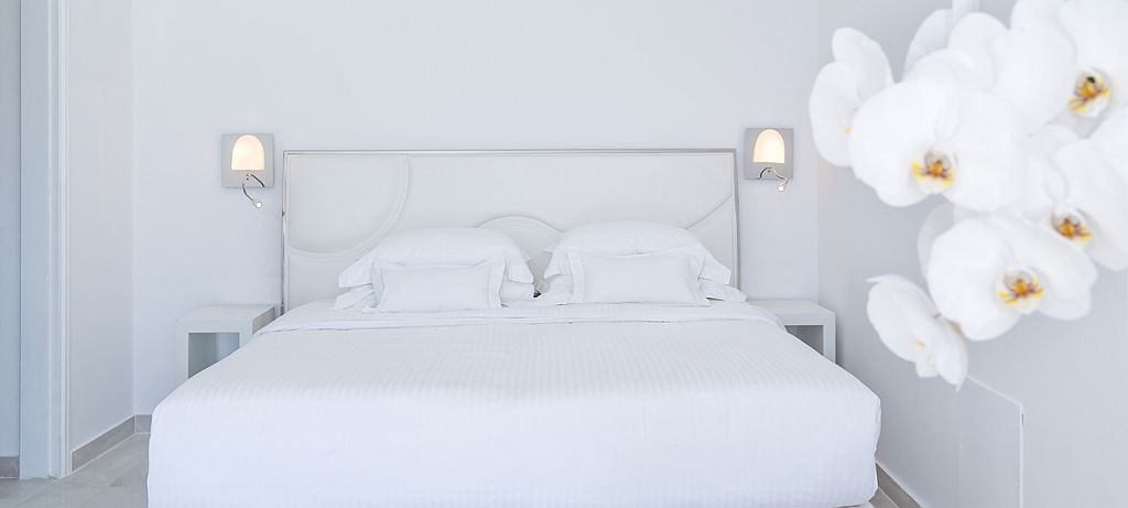 Das Schlafzimmer ganz in weiß