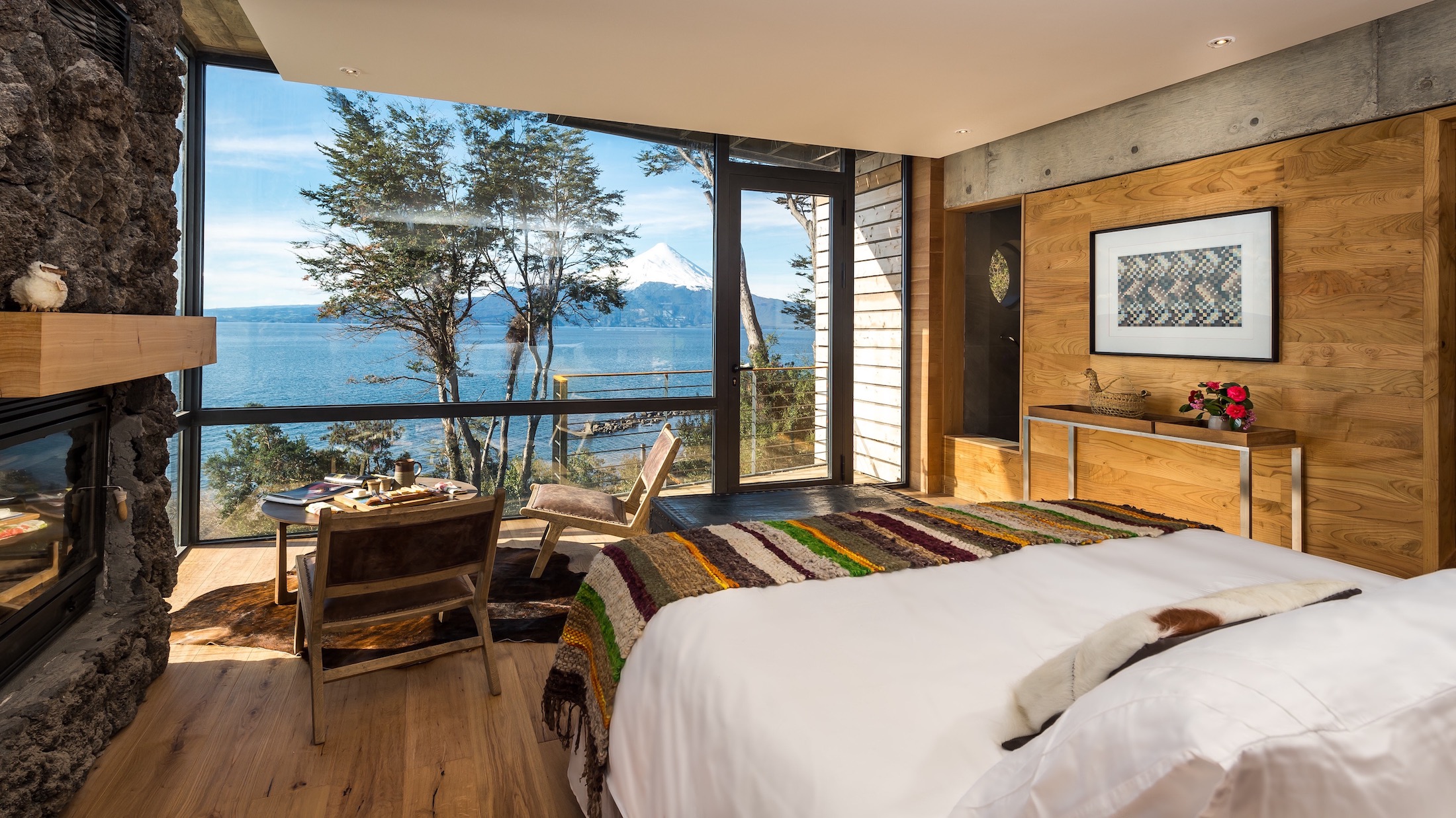 Spektakuläre Aussichten über den See bis nach Osorno