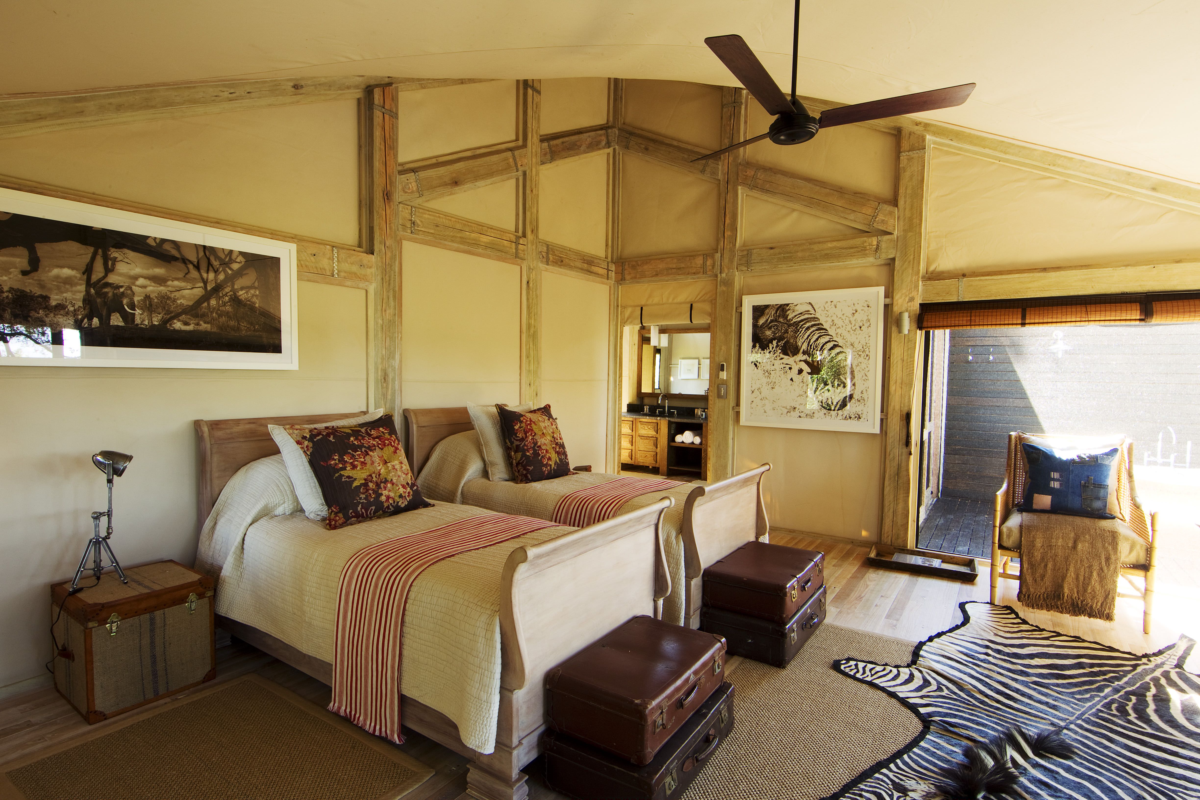 Afrikanisches Design in den Suiten