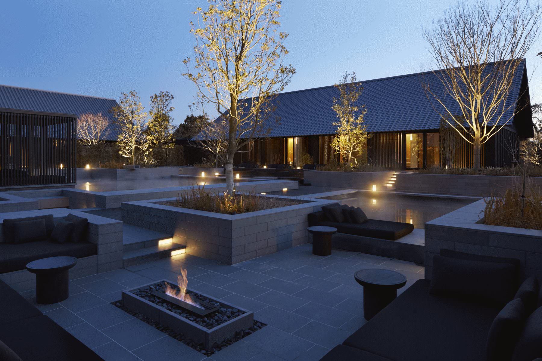 Entspannung in den thermalen Quellen