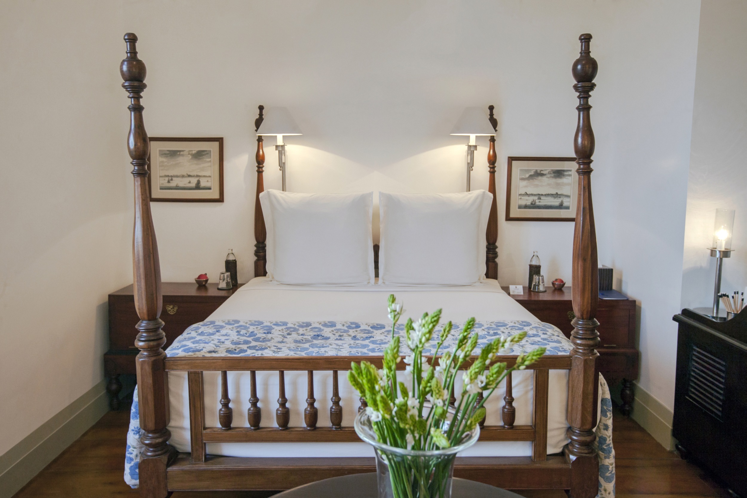 Alle Zimmer sind im Kolonialstil eingerichet