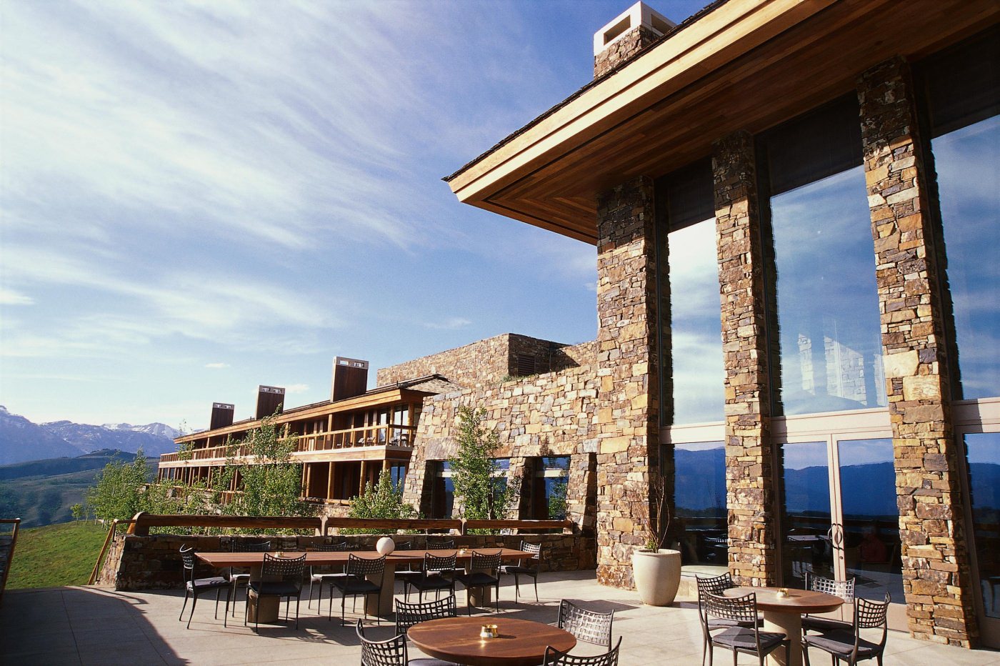 Geniessen Sie die Sonne auf der Terrasse