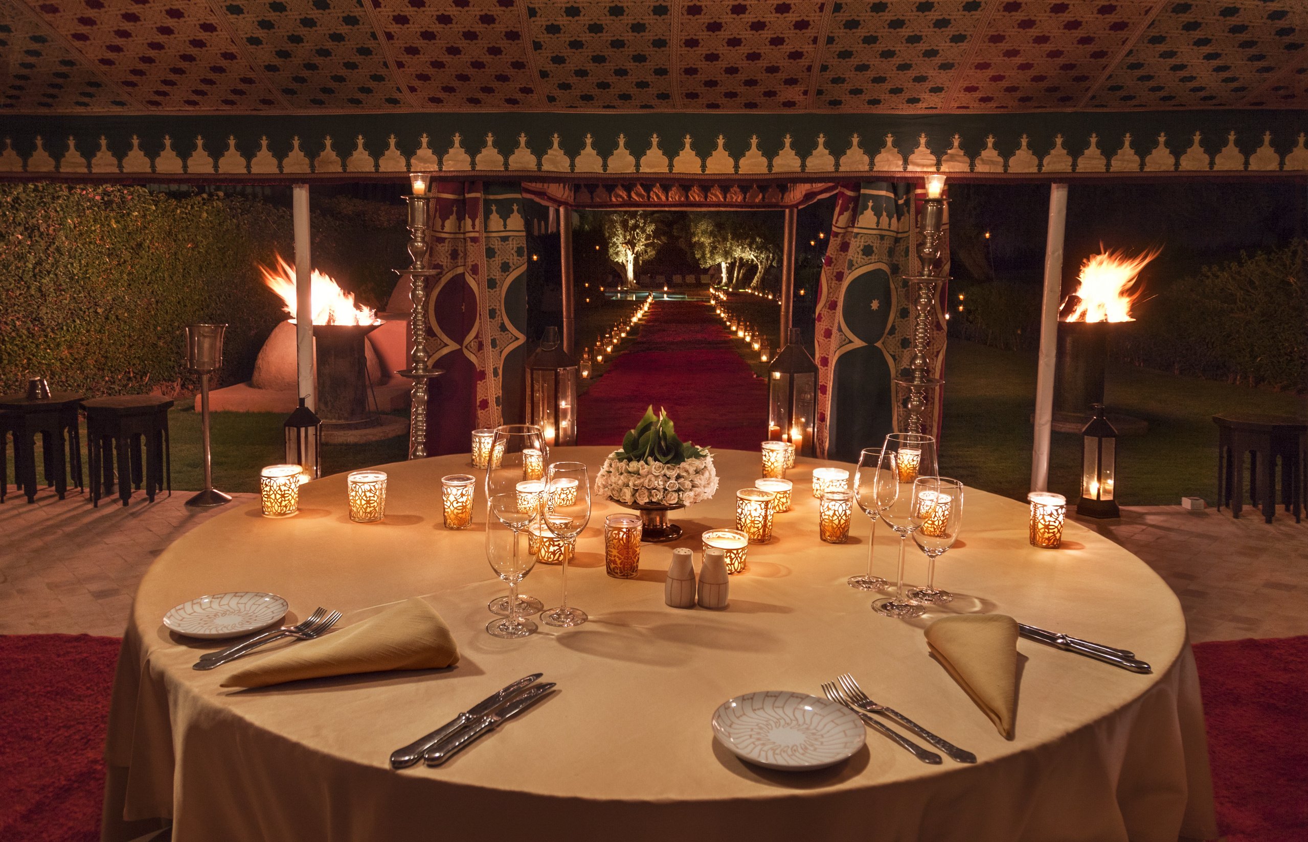 Romantisches Dinner zu zweit bei marokkanischen Köstlichkeiten