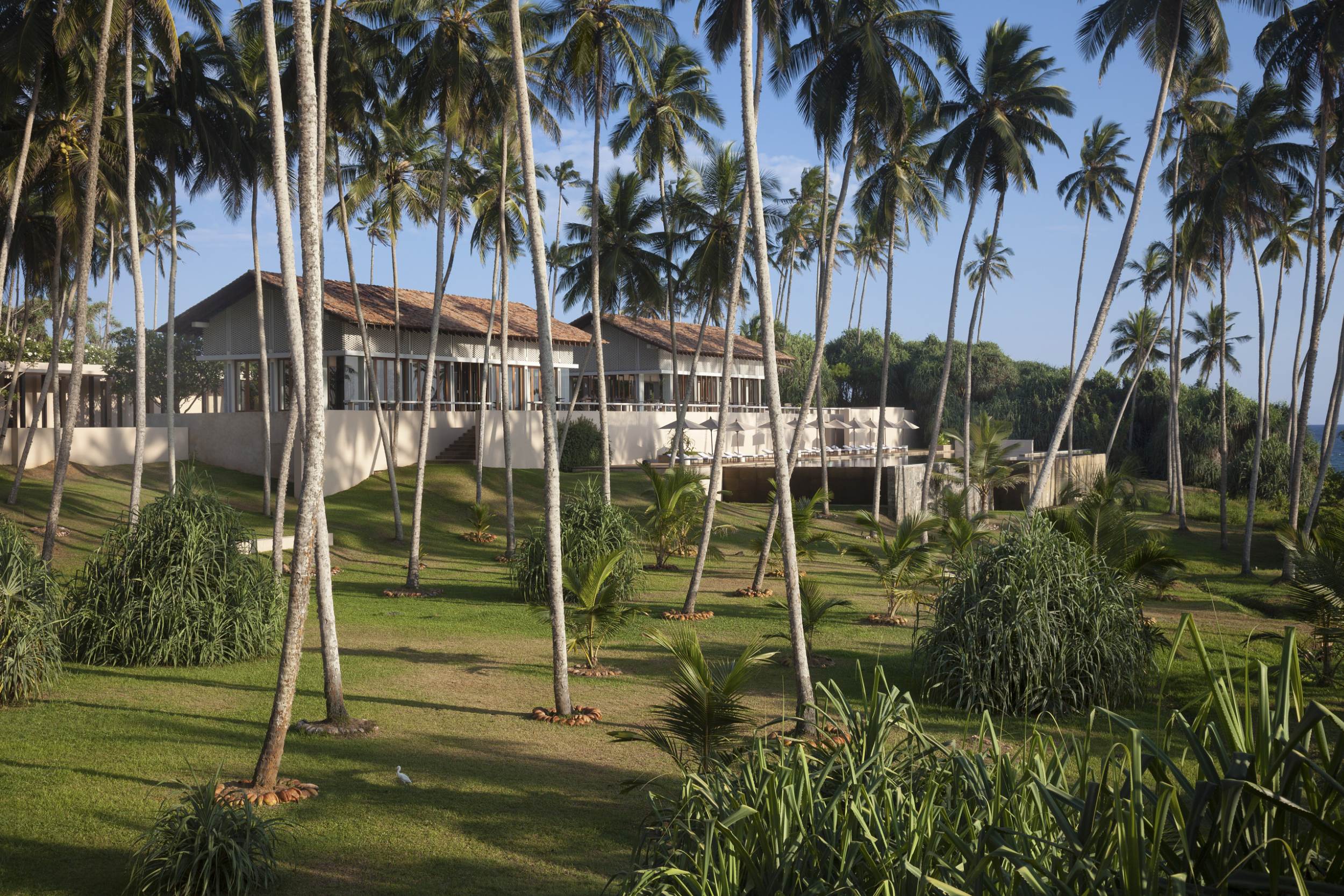 Alle Villen liegen im tropischen Grün zwischen Palmen
