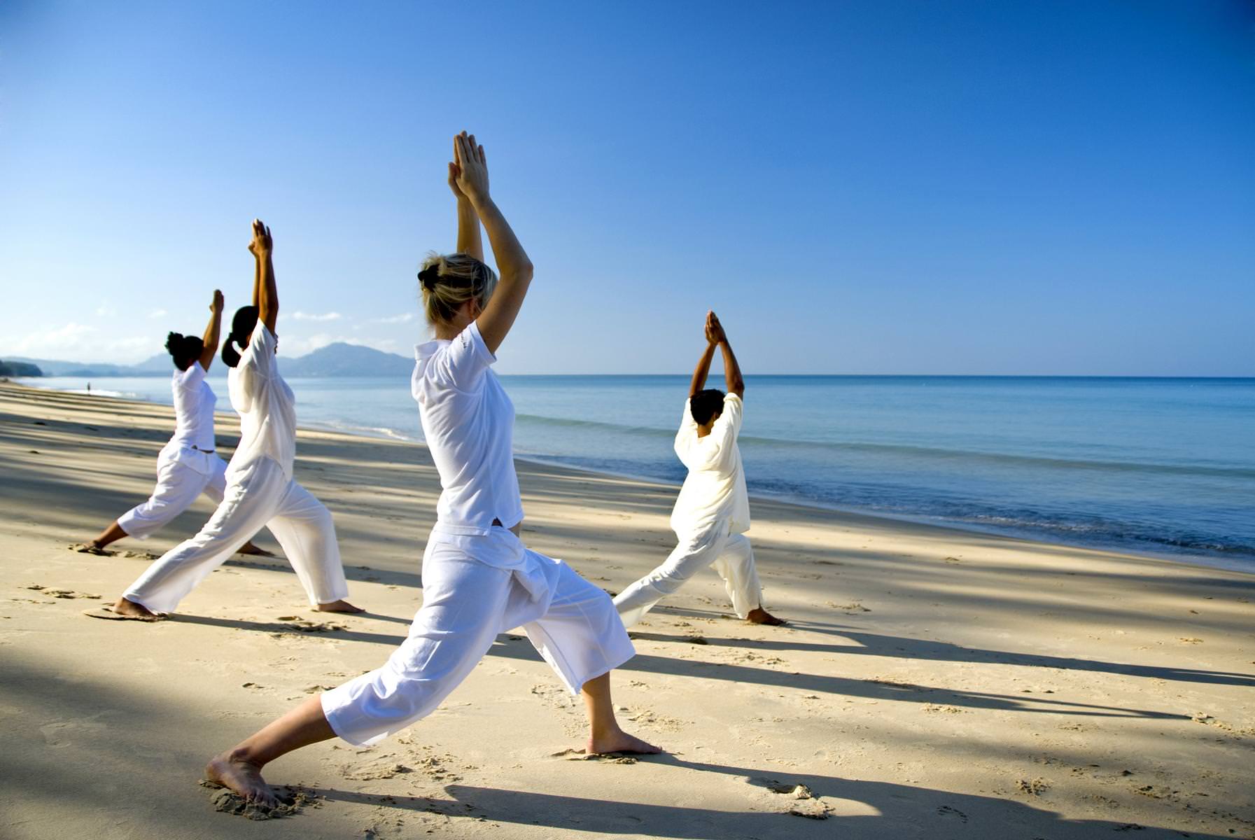 Yoga am Strand