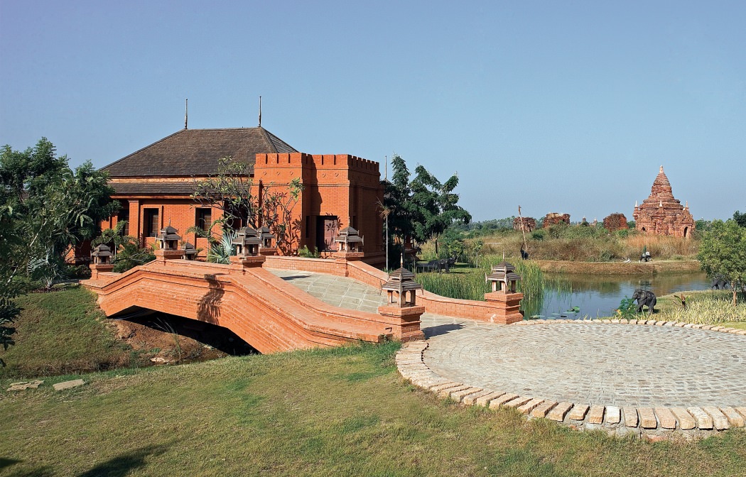 Wunderschöne Anlage inmitten der Pagoden