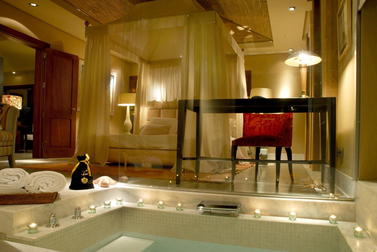 Entspannen Sie in der Badewanne