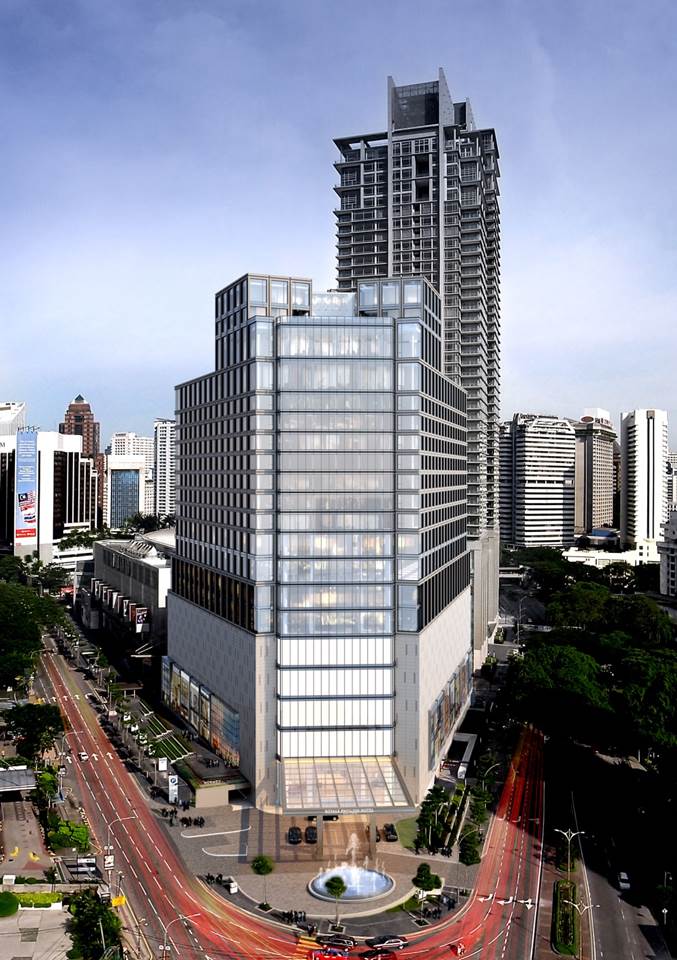 Shopping und Living in einem Komplex