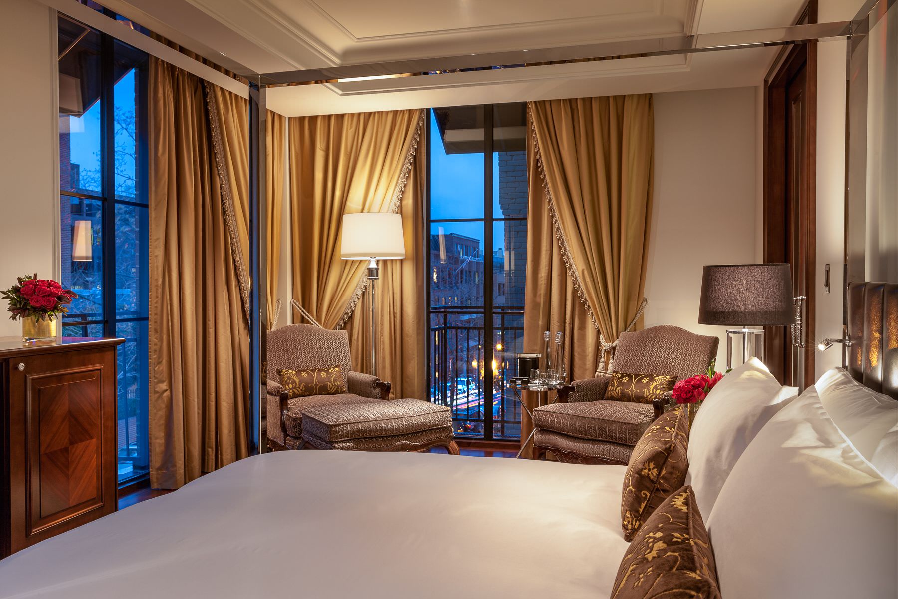 Das Schlafzimmer der Georgetown Suite