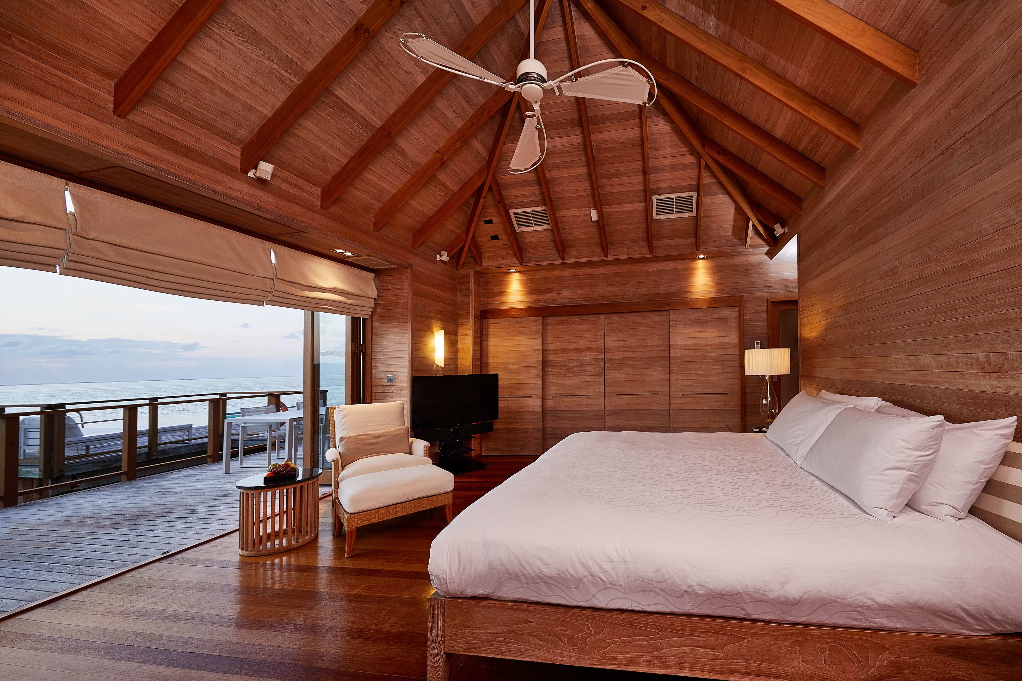 Wohlfühlatmosphäre in der Premier Water Villa