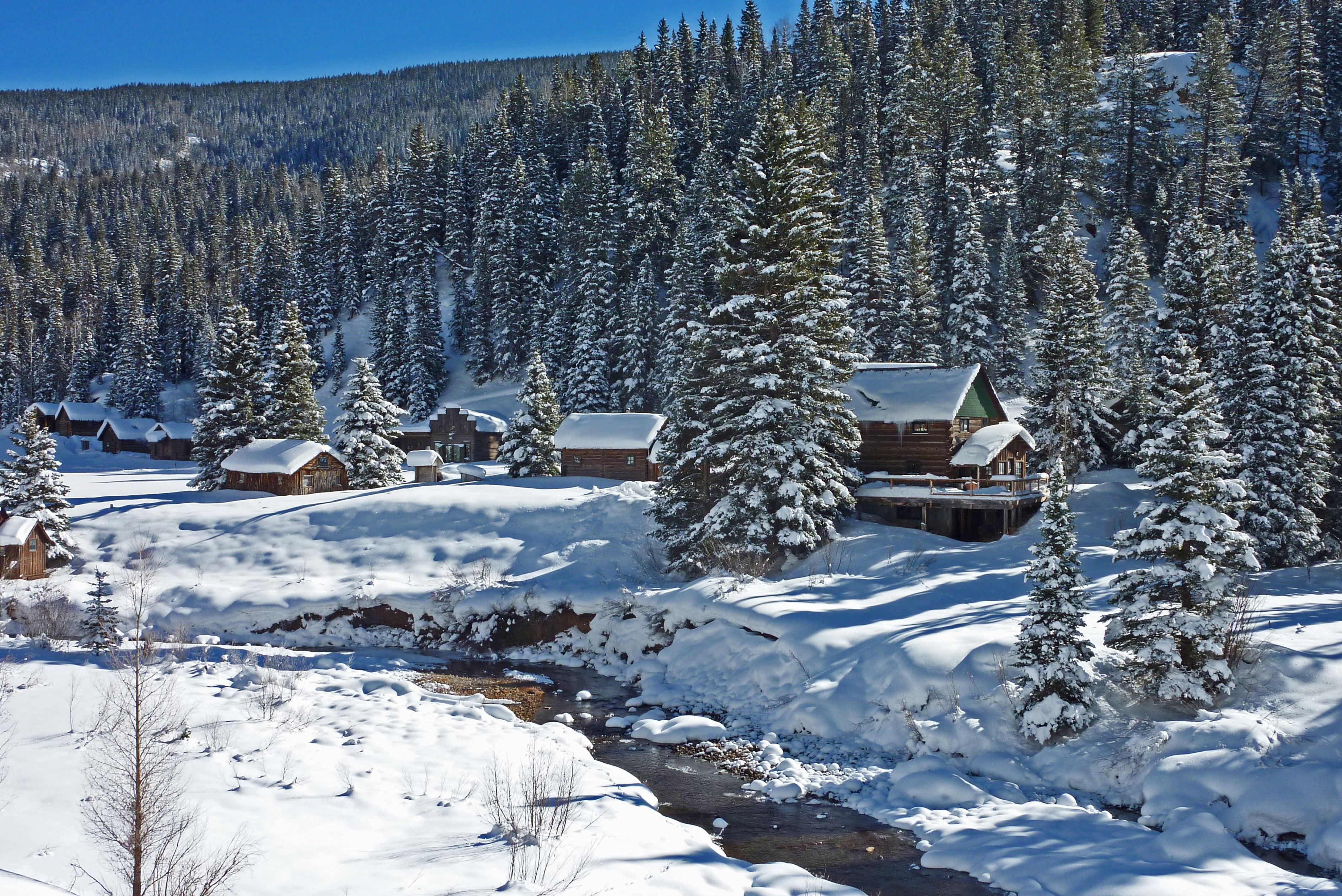 Das Dunton Hot Springs im Winter