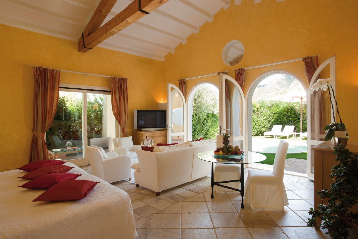 Stilvolle Einrichtung in der Le Dune Suite