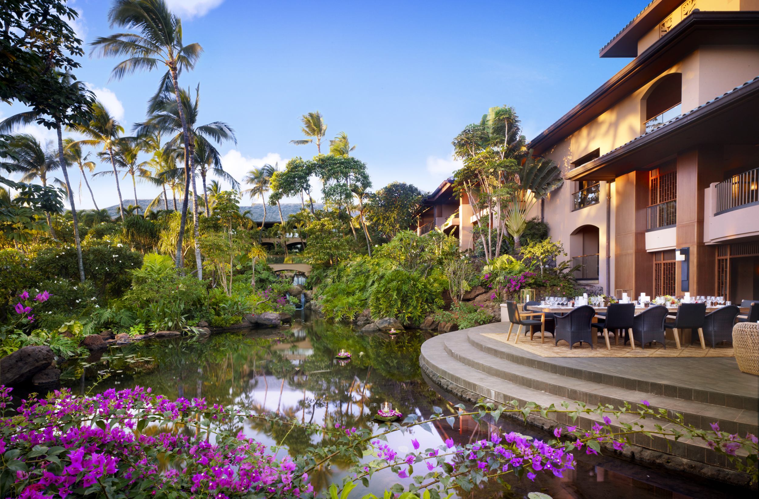 Genießen Sie die paradisische Gartenanlage