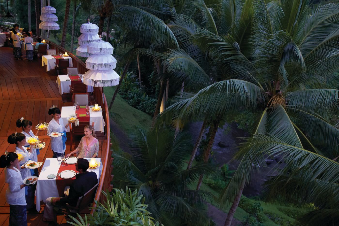 Im Ayung Terrace Restaurant werden Ihre Sinne verwöhnt