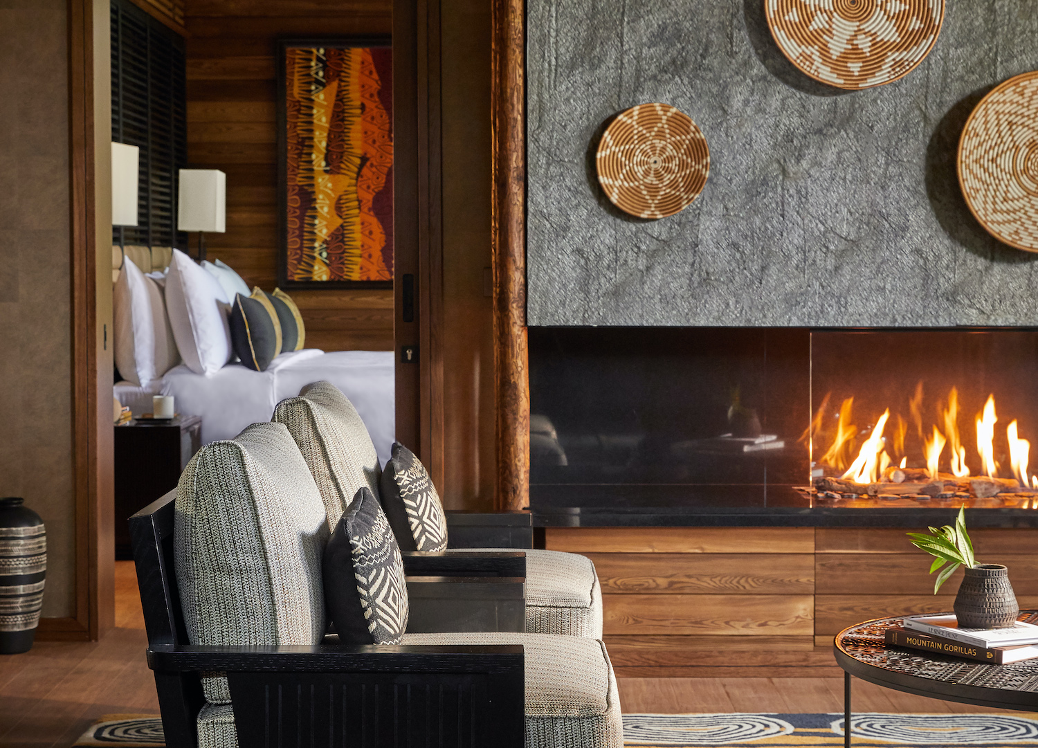 Eine herrlich afrikanische Atmosphäre Ihrer Virunga Suite