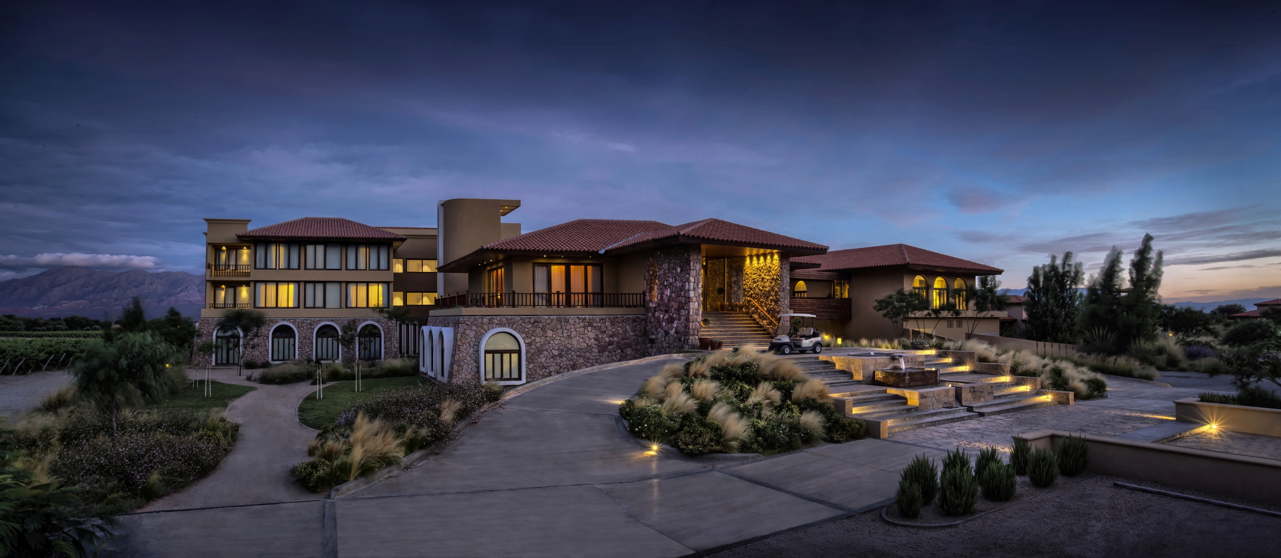 Das Grace Cafayate in wundervoller Abendstimmung