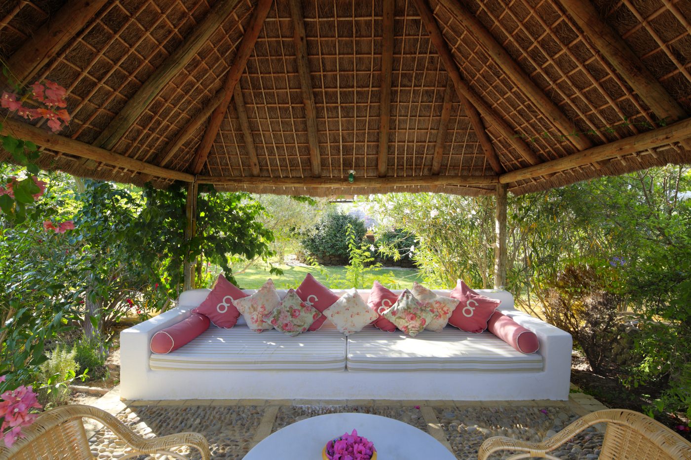 Entspannen Sie im Garten 