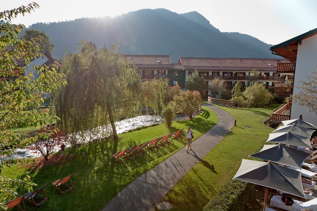 Spaziergang durch die Parkanlage