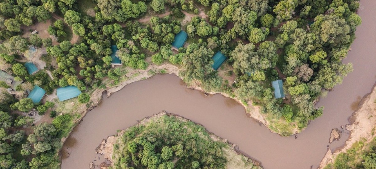 Das Il Moran Camp liegt direkt am Masa River